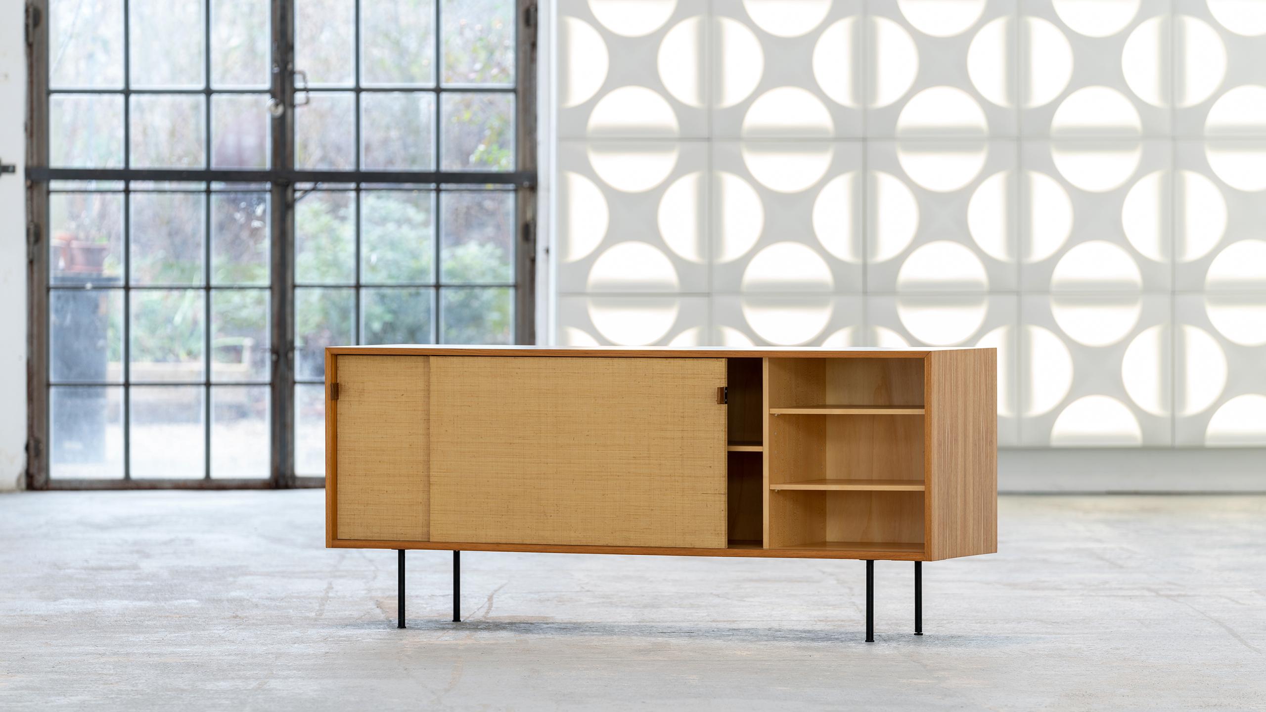 Florence Knoll, Sideboard, 1968 Seagrass Doors & Ash Wood, Knoll International 4