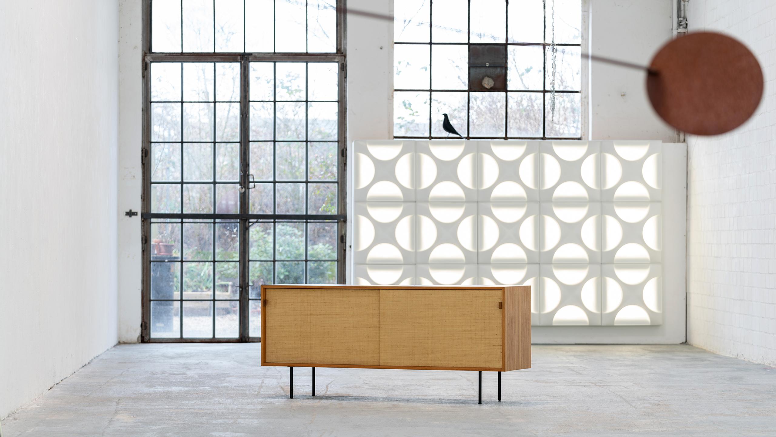 Florence Knoll, Sideboard, 1968 Seagrass Doors & Ash Wood, Knoll International 6