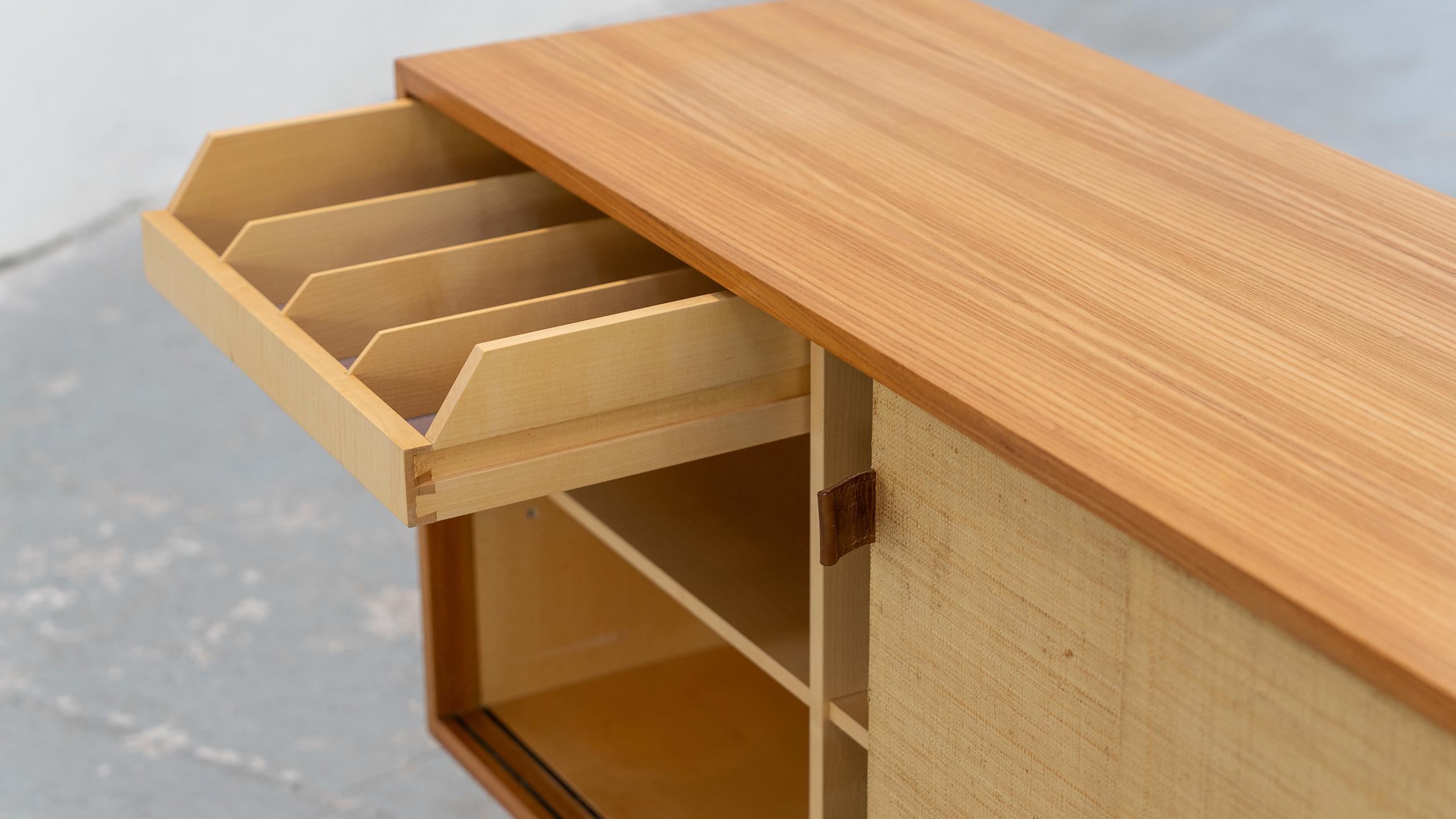 Florence Knoll, Sideboard, 1968 Seagrass Doors & Ash Wood, Knoll International 11