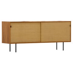 Enfilade Florence Knoll, 1968, portes de jonc et bois de frêne, Knoll International