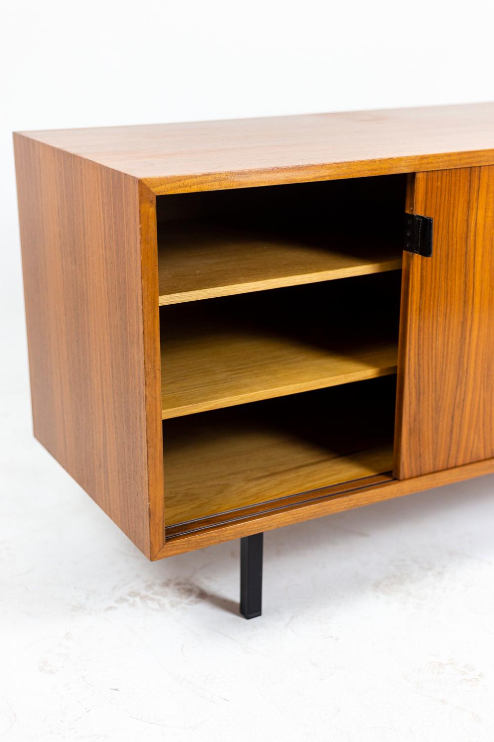 Florence Knoll, Sideboard in Teak and Steel, 1960s 1