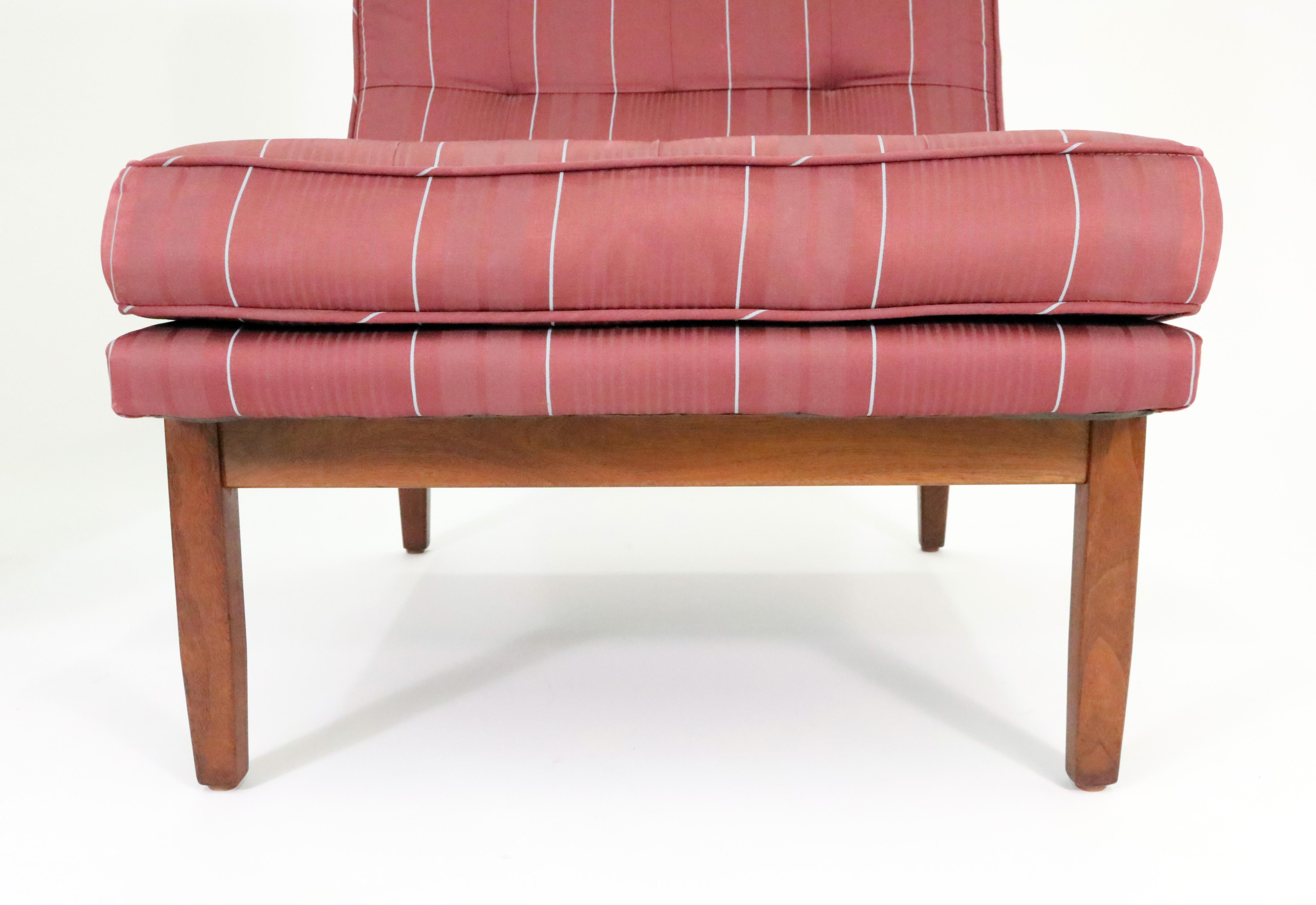 Florence Knoll Slipper Chairs in Walnut, Model 51w, 1950s 6