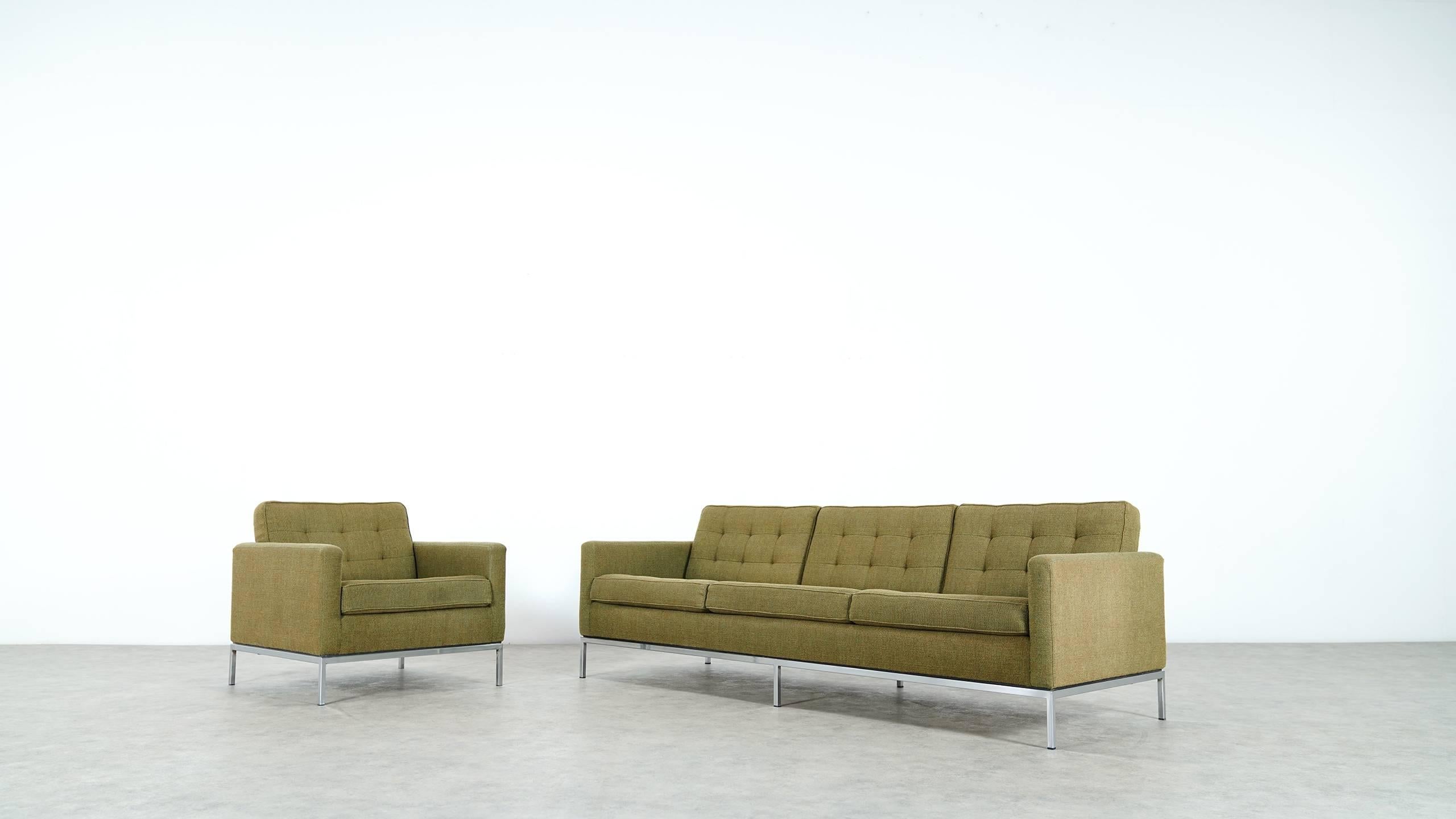 Florence Knoll, Sofa and Lounge Chair, 1954 for Knoll International, in Kvadrat 4