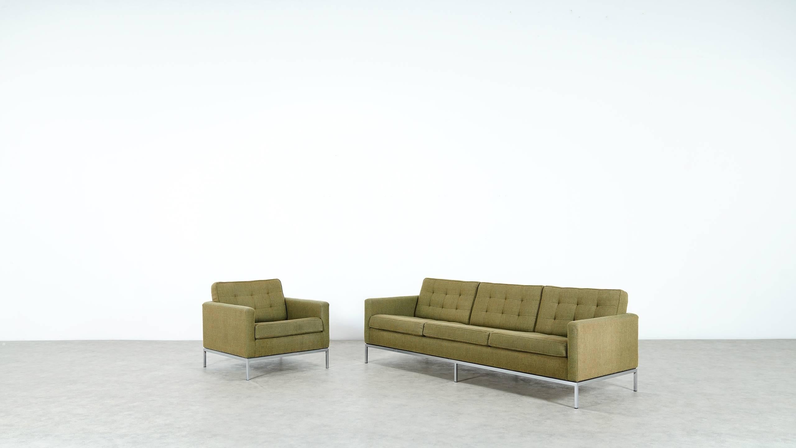 Florence Knoll, Sofa and Lounge Chair, 1954 for Knoll International, in Kvadrat 13