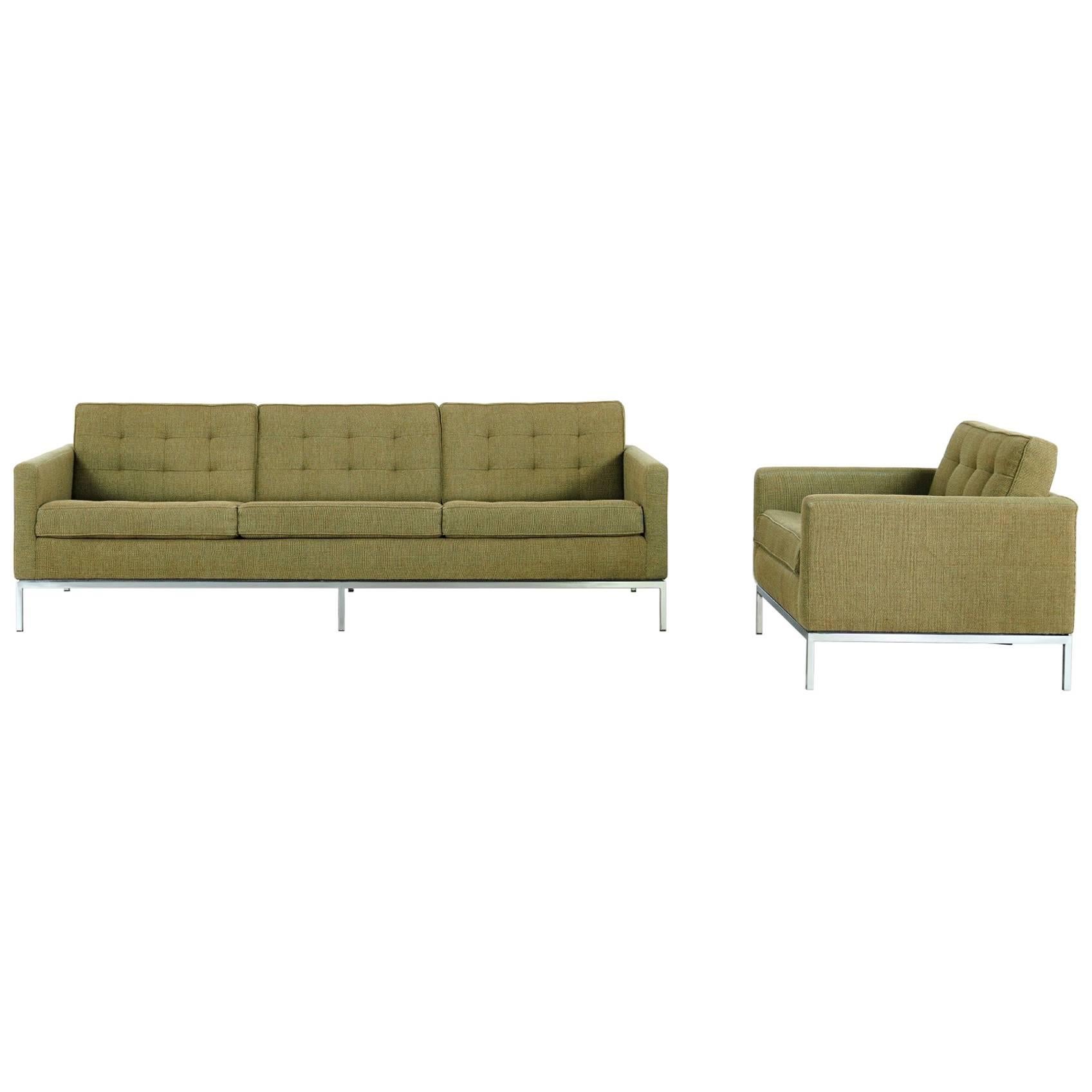 Florence Knoll, Sofa and Lounge Chair, 1954 for Knoll International, in Kvadrat