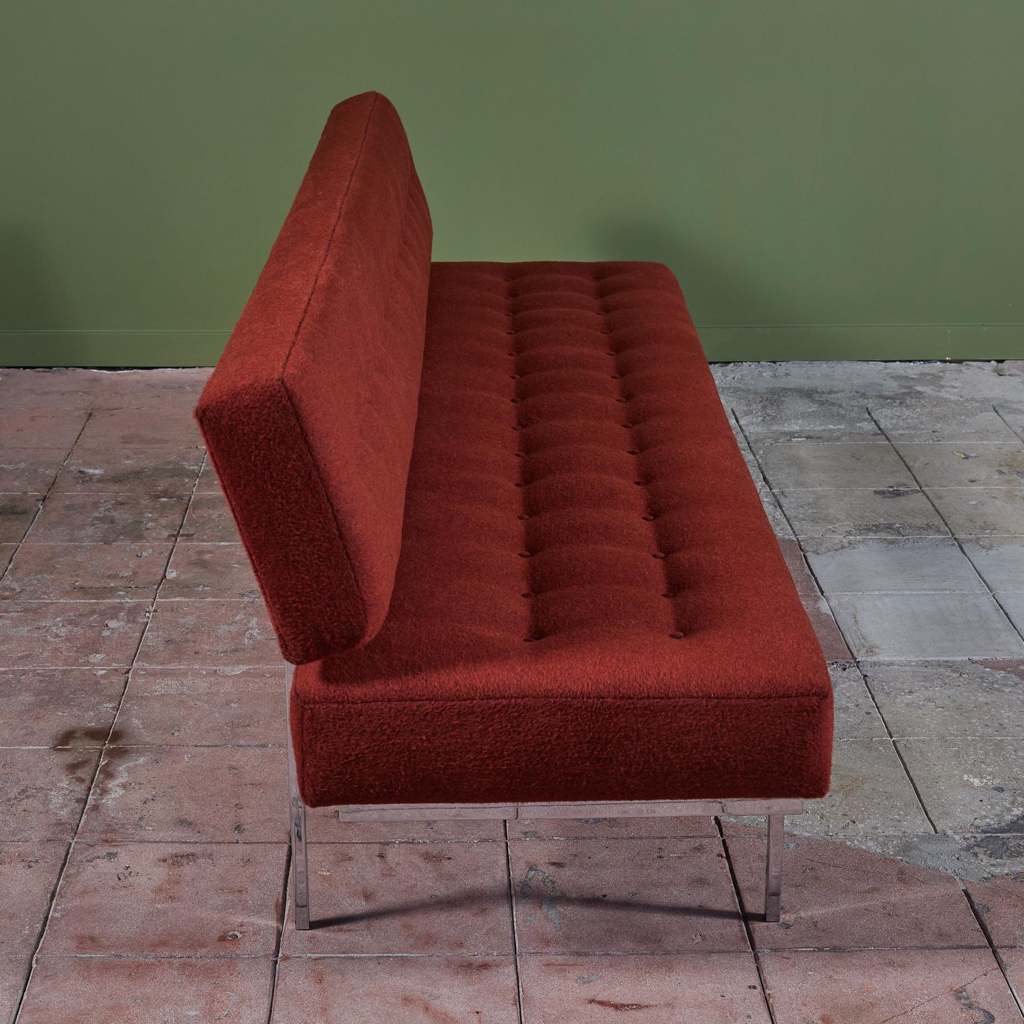 Steel Florence Knoll Sofa for Knoll International For Sale