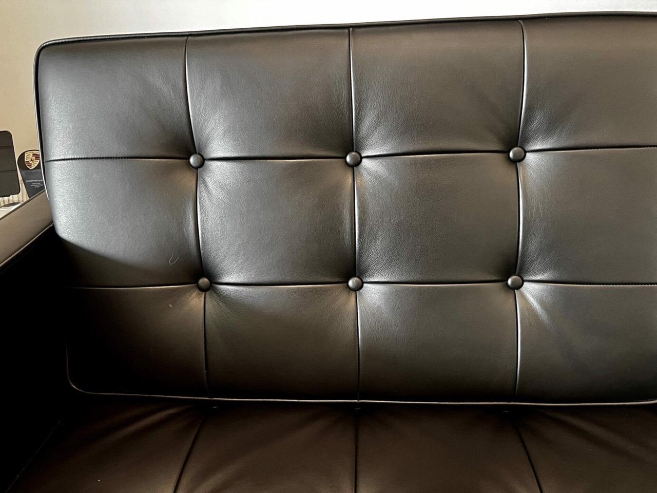 Canapé Florence Knoll en cuir noir 'Sabrina' - Occasion rare (2012) en vente 9