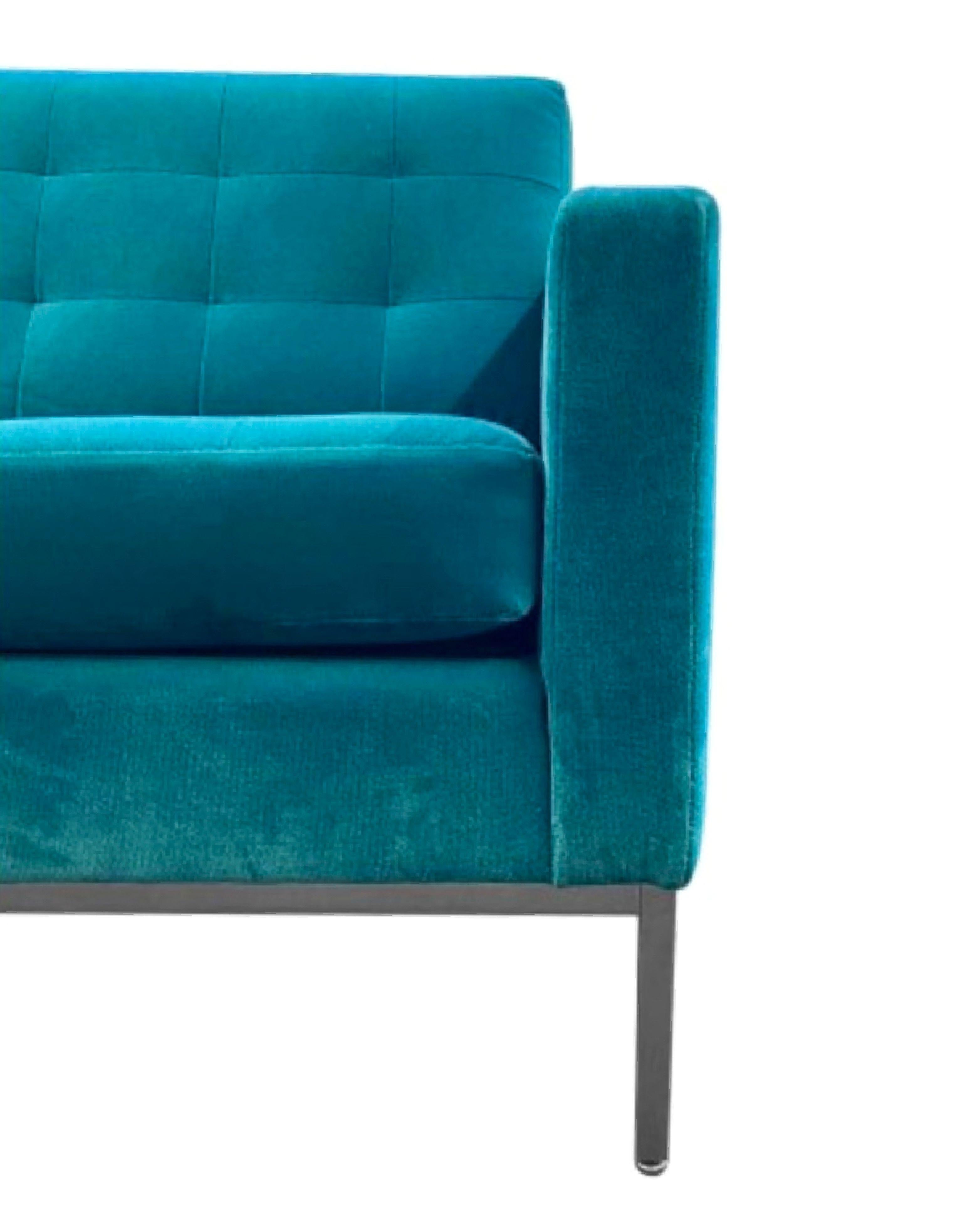 blue green couch