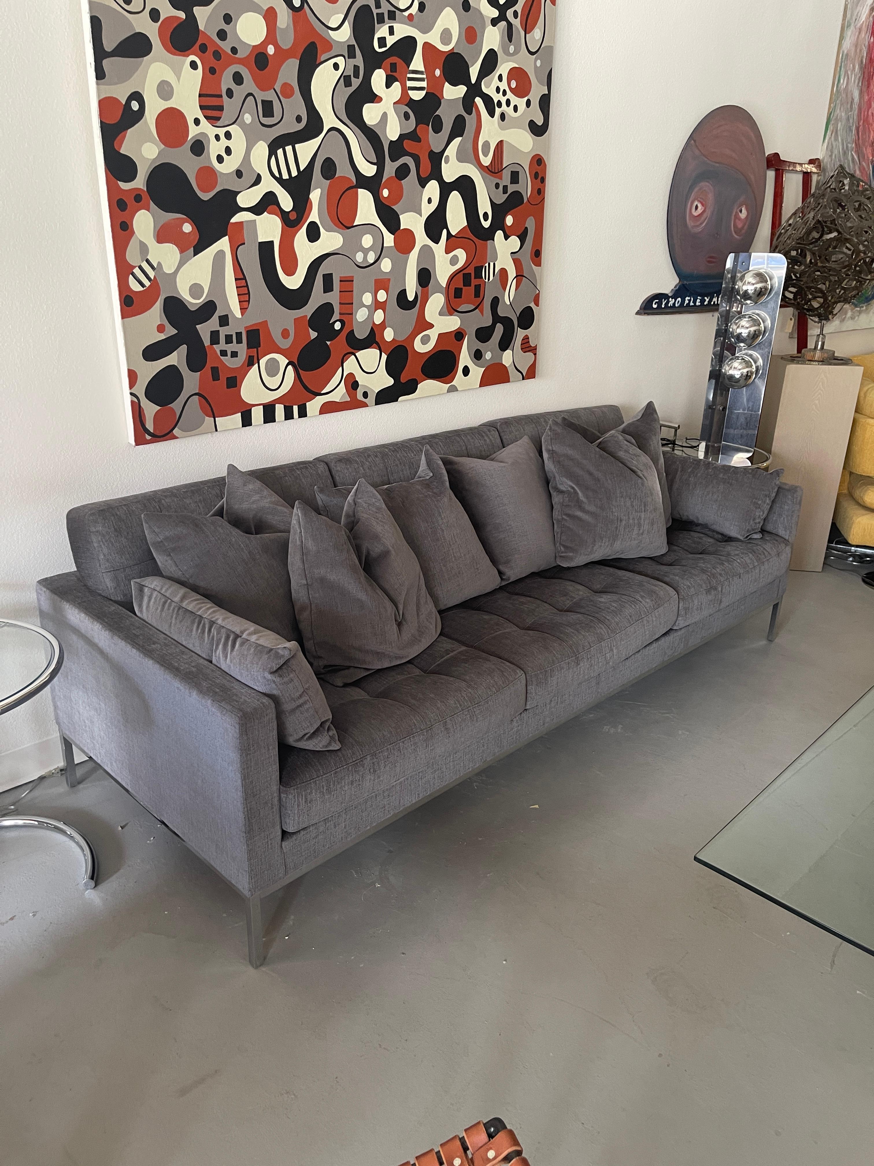 American Florence Knoll Sofa with Down Cushions