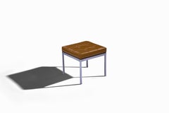 Florence Knoll stool / bench in leather for Knoll Associates