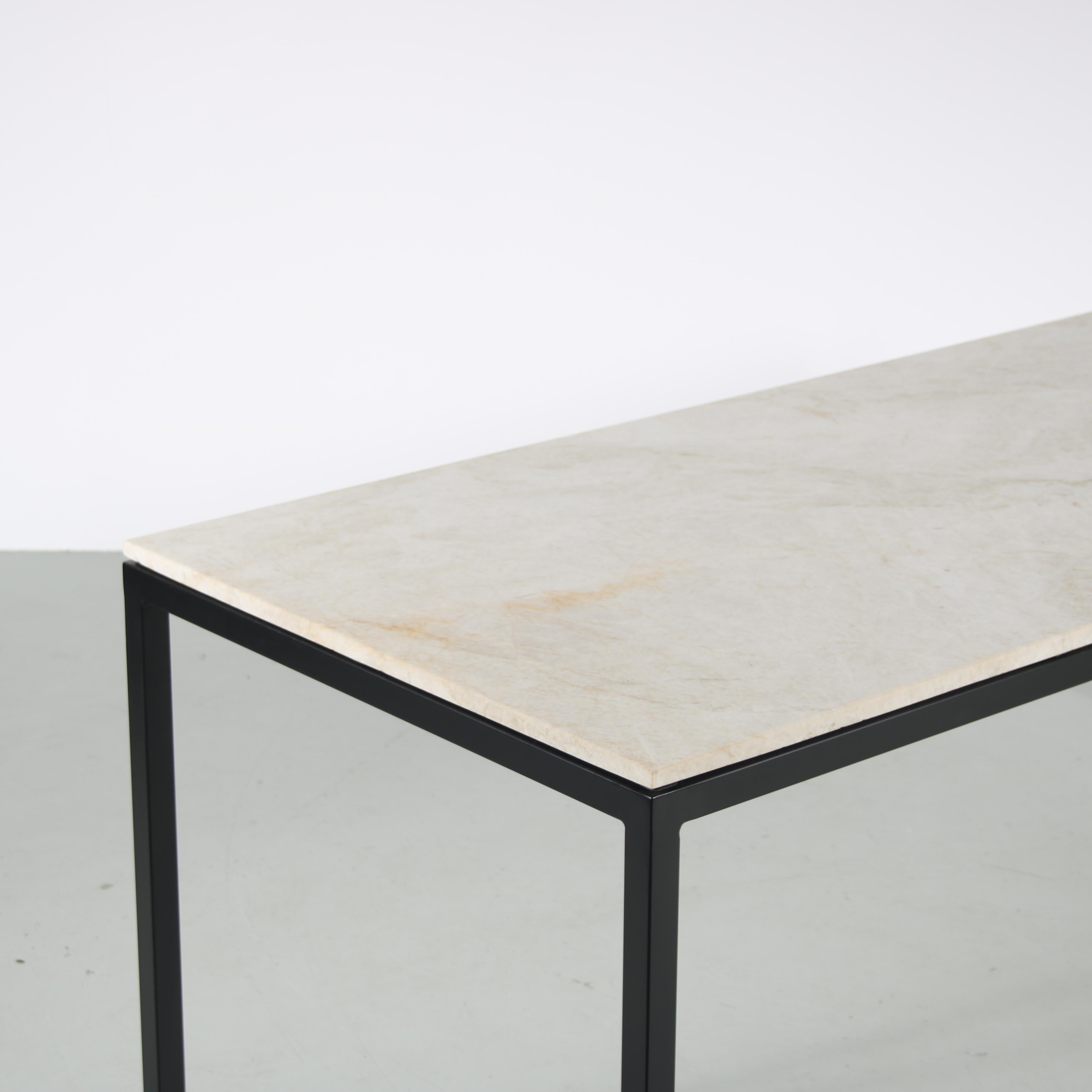 Florence Knoll Style Marble Dining Table, 1950 In Good Condition In Amsterdam, NL