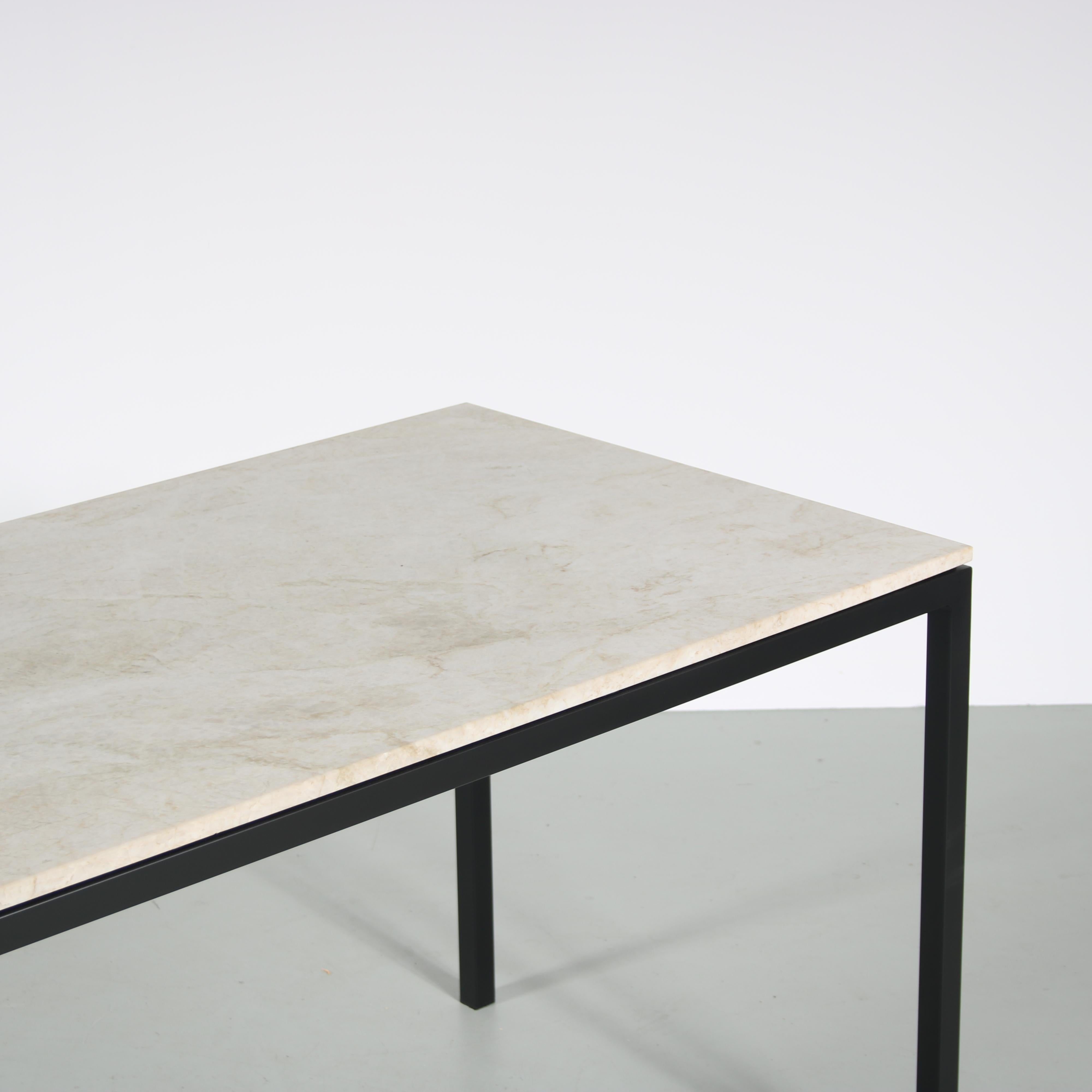Mid-20th Century Florence Knoll Style Marble Dining Table, 1950