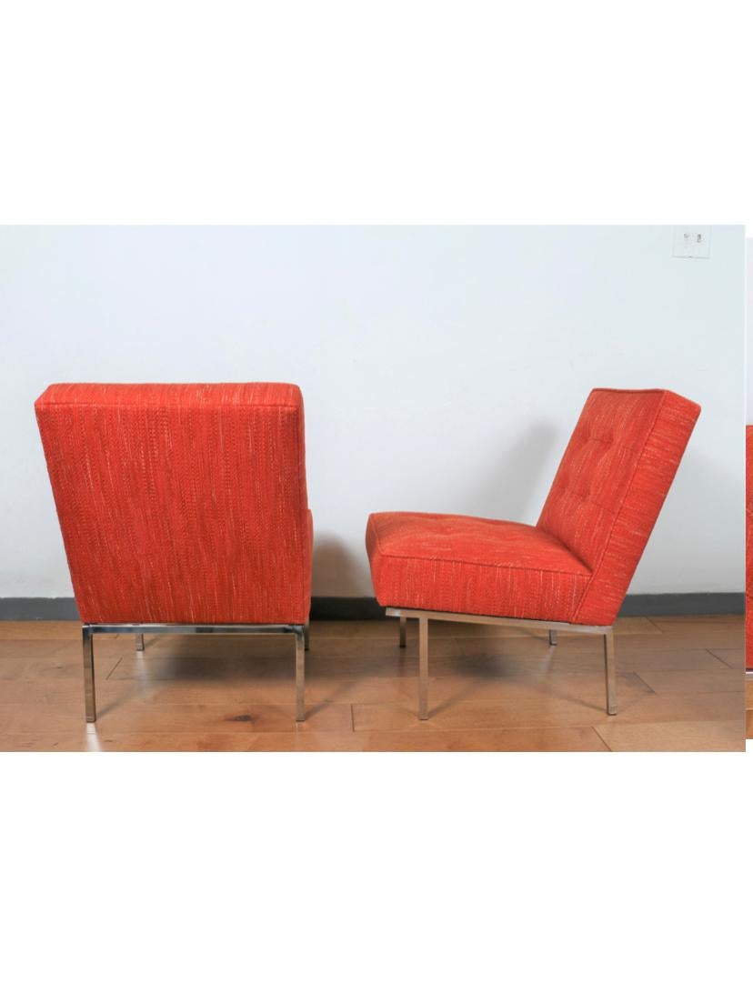 Late 20th Century Florence Knoll Style Ser of Chairs