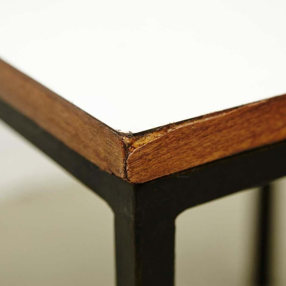 Mid-Century Modern Florence Knoll T-Angle Side Table, circa 1950 For Sale