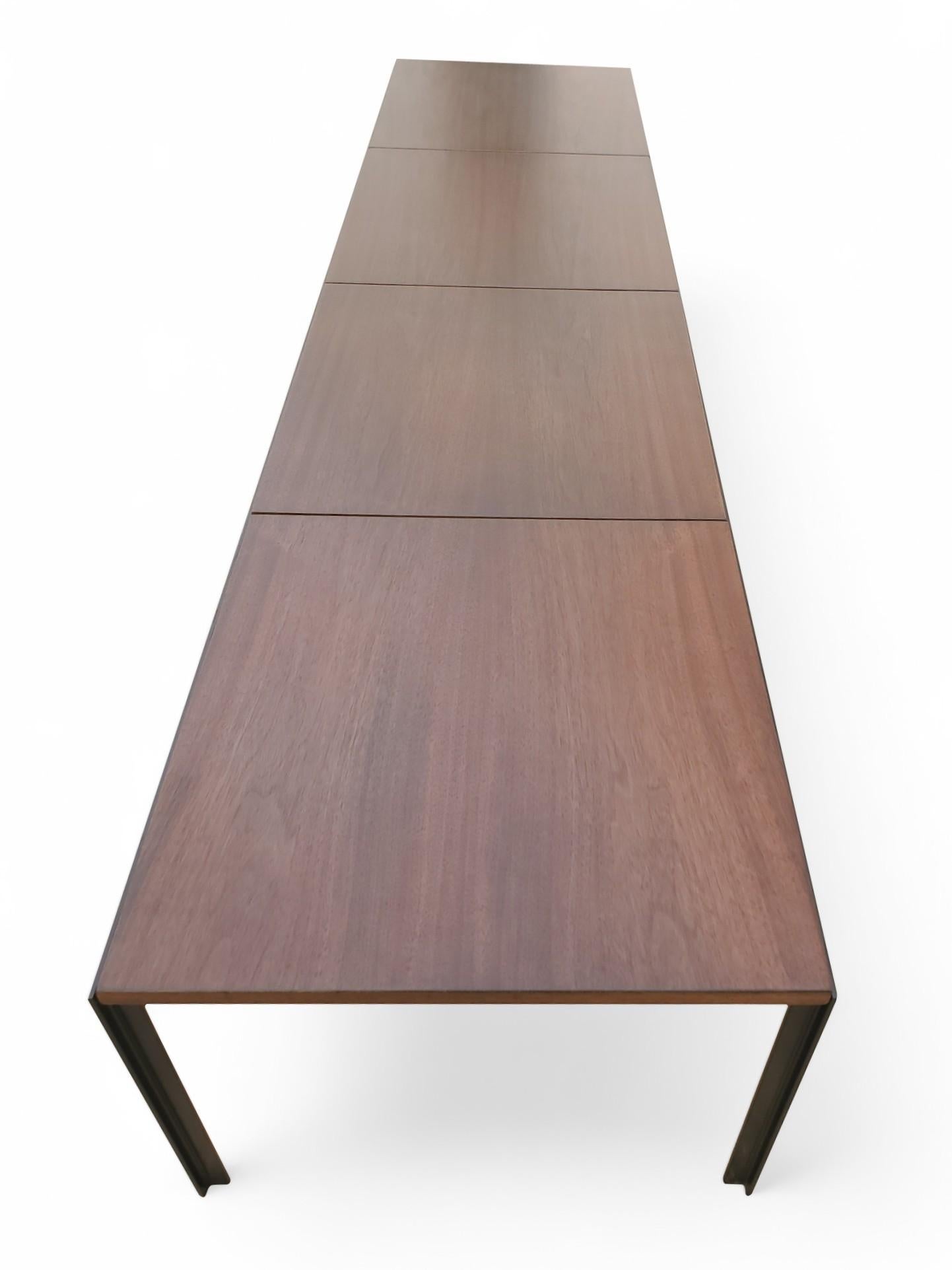 Florence Knoll T Angle Walnut Bench For Sale 8
