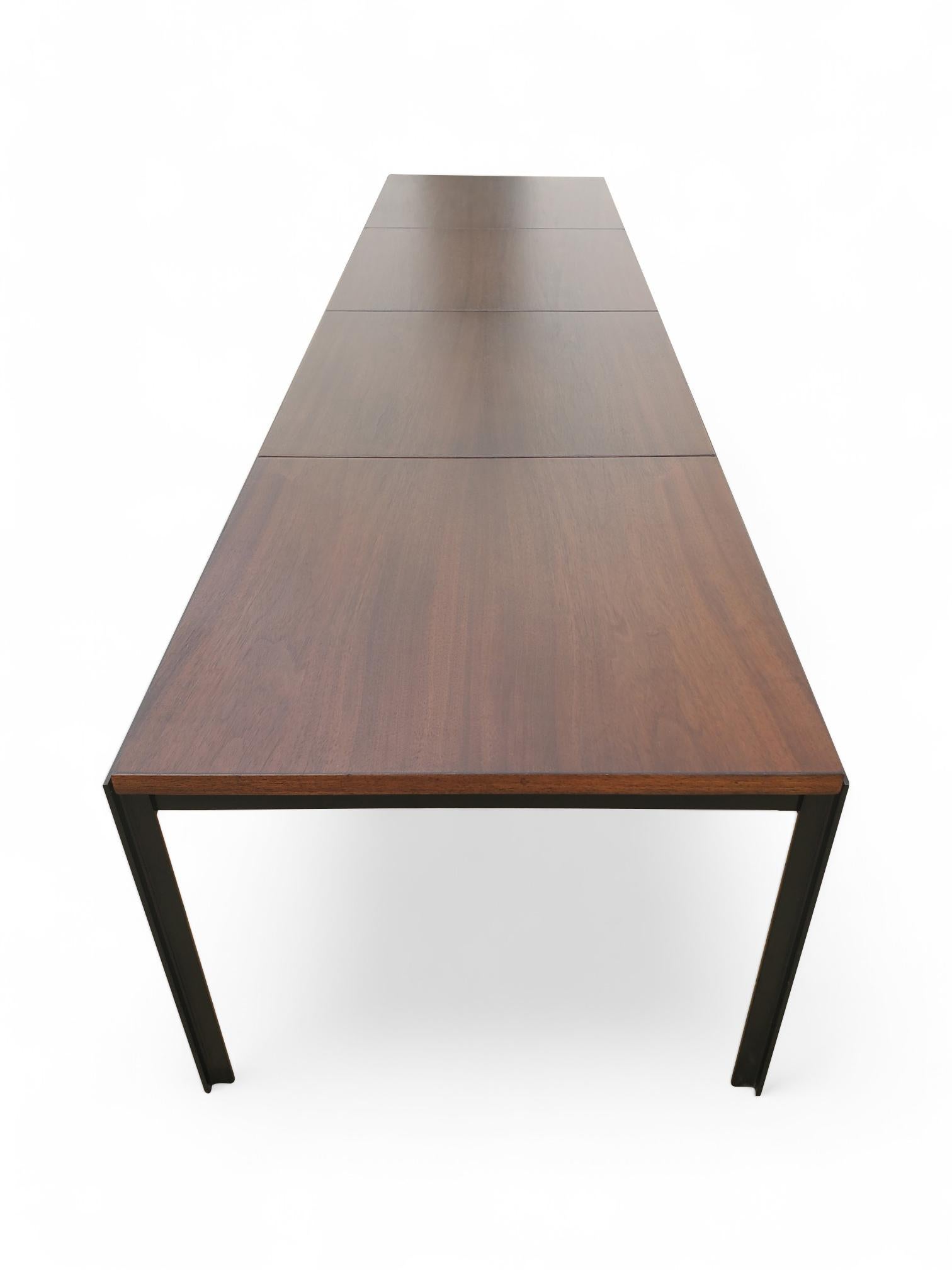 Florence Knoll T Angle Walnut Bench For Sale 2