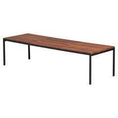Florence Knoll T-Bar Walnut Laminate Coffee / Cocktail Table