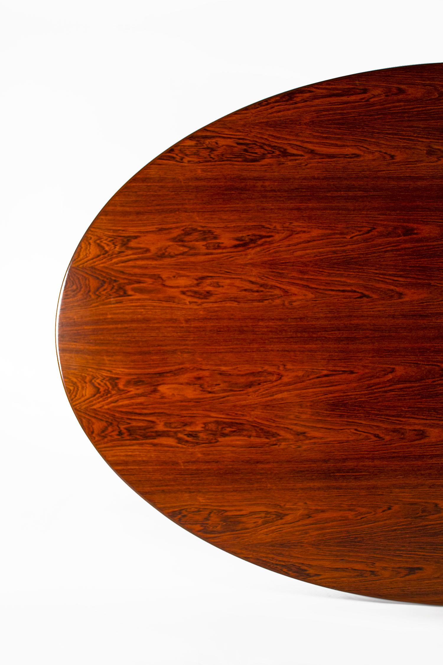 American Florence Knoll Table Desk in Exotic Brazilian Rosewood