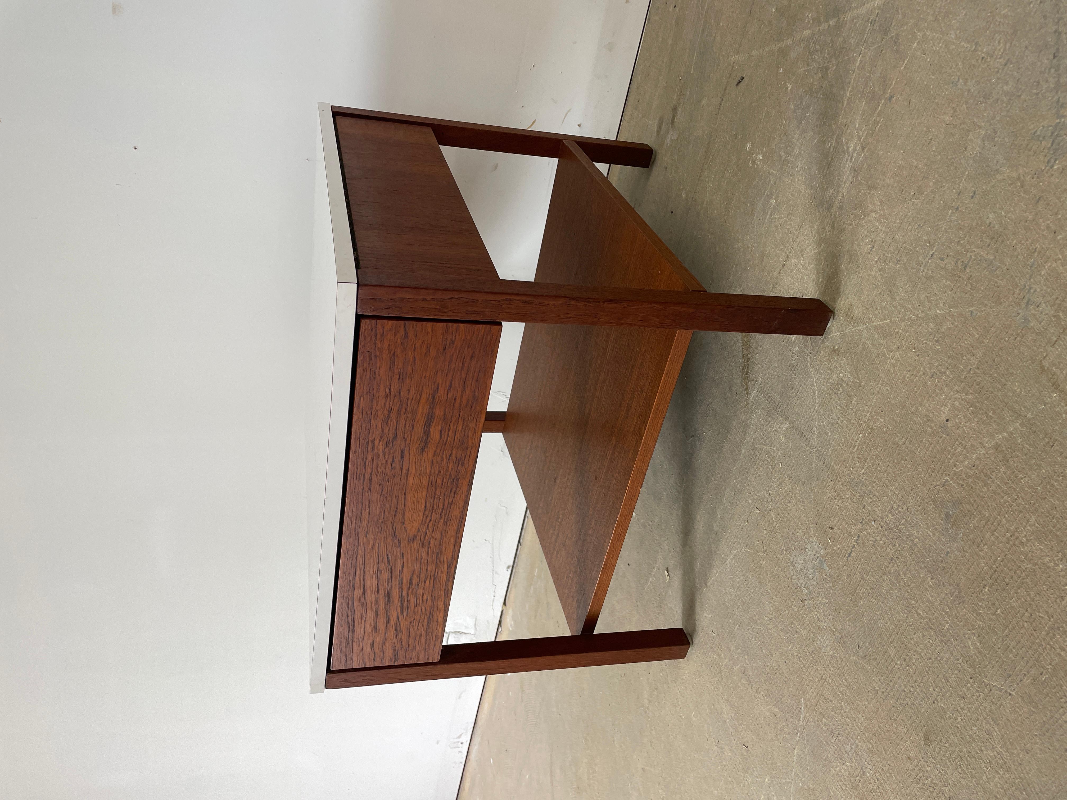 American Florence Knoll Teak Nightstand / Side Table for Knoll Associates