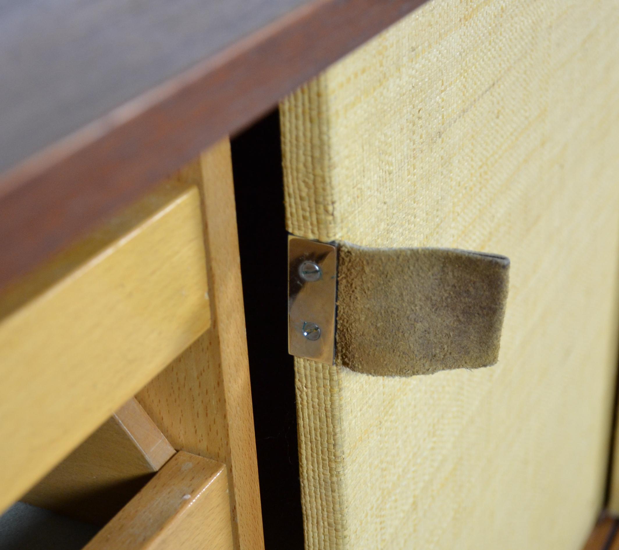 Florence Knoll Teak Sideboard Bast Sliding Doors Knoll International 4