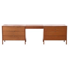 Florence Knoll Teak Vanity Drawer Chest Set