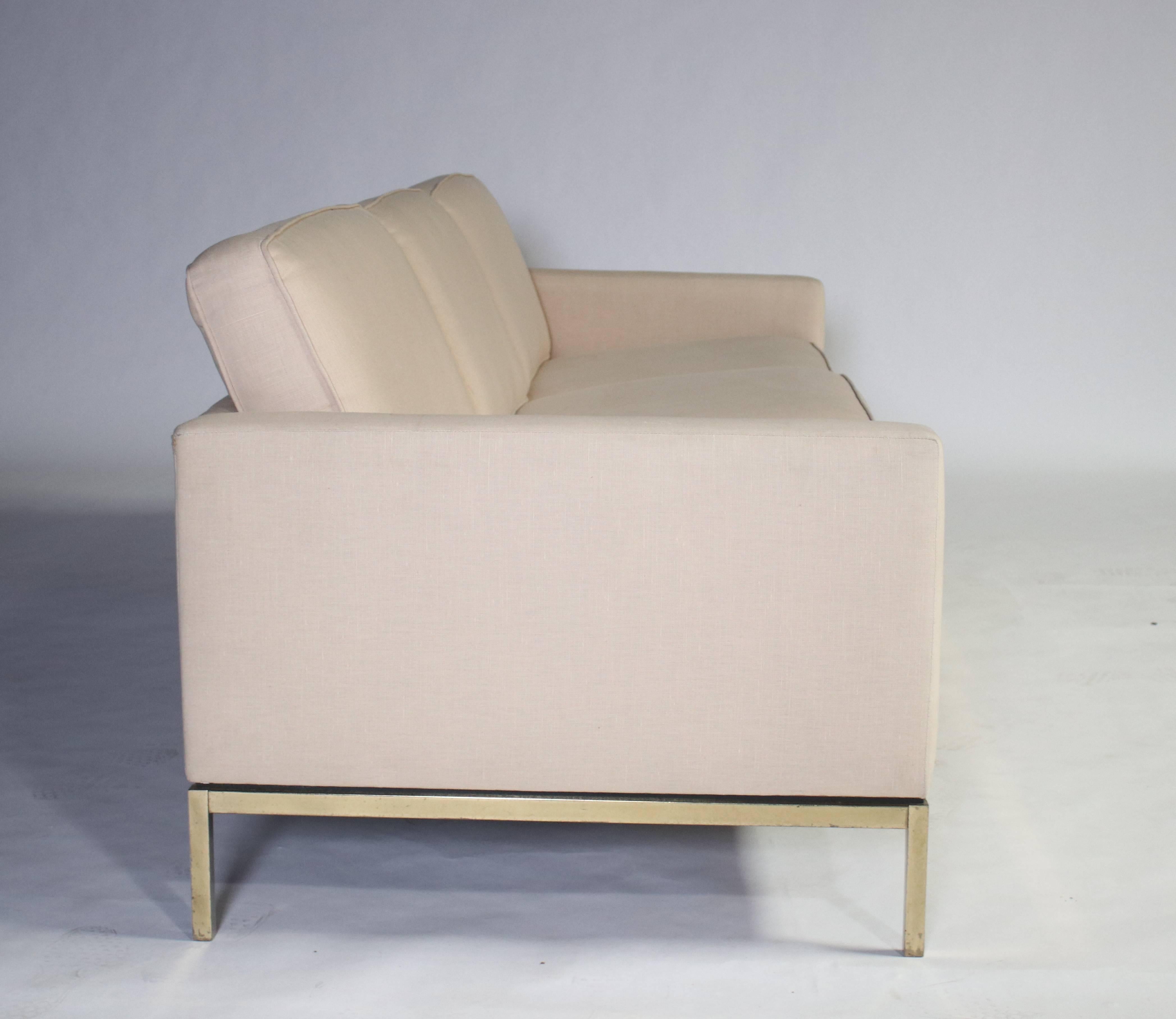 American Florence Knoll Three-Seat Sofa