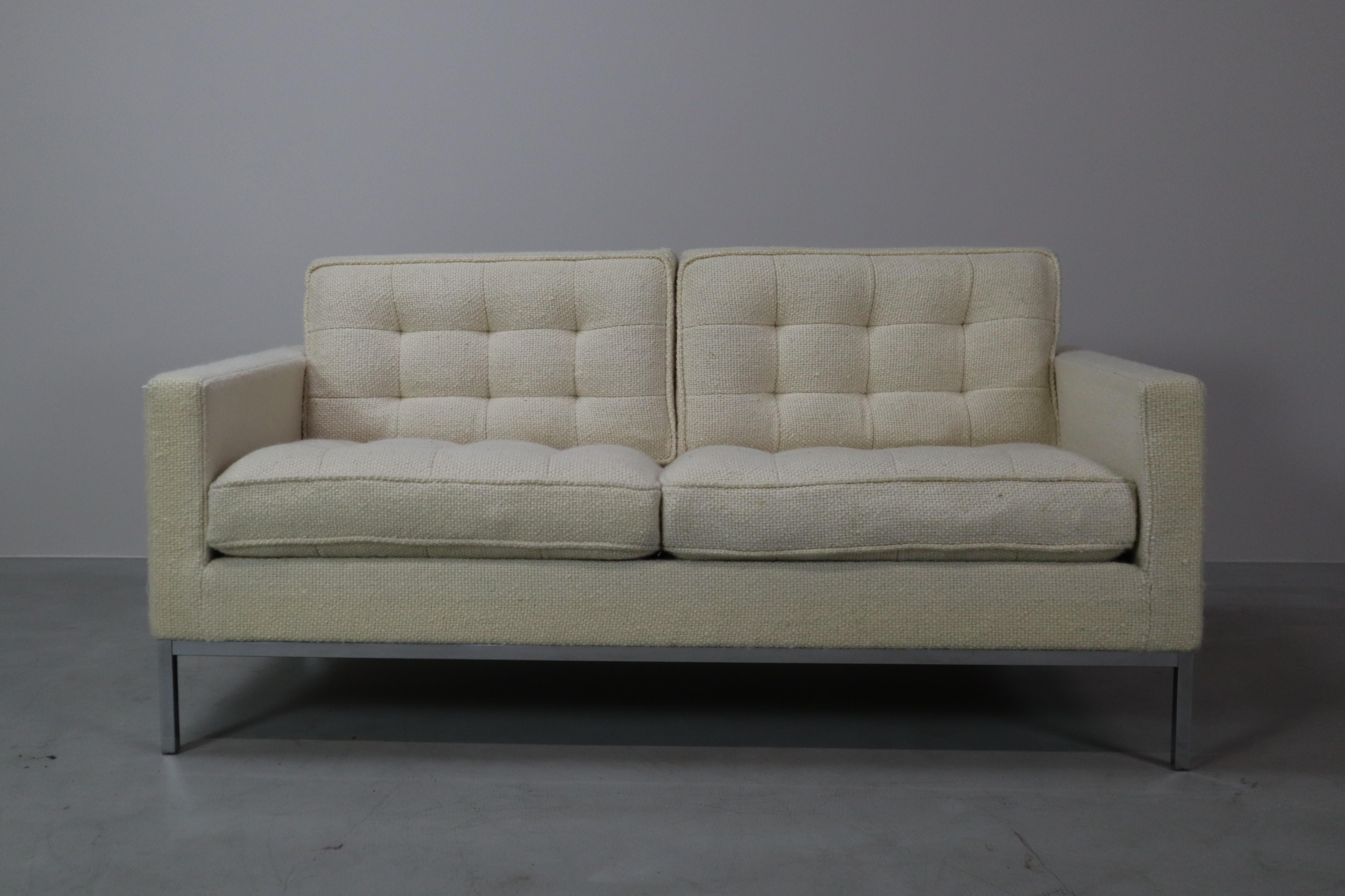 Florence Knoll für Knoll International: Zweisitzer-Sofa mit zwei Sitzern, 1954 11
