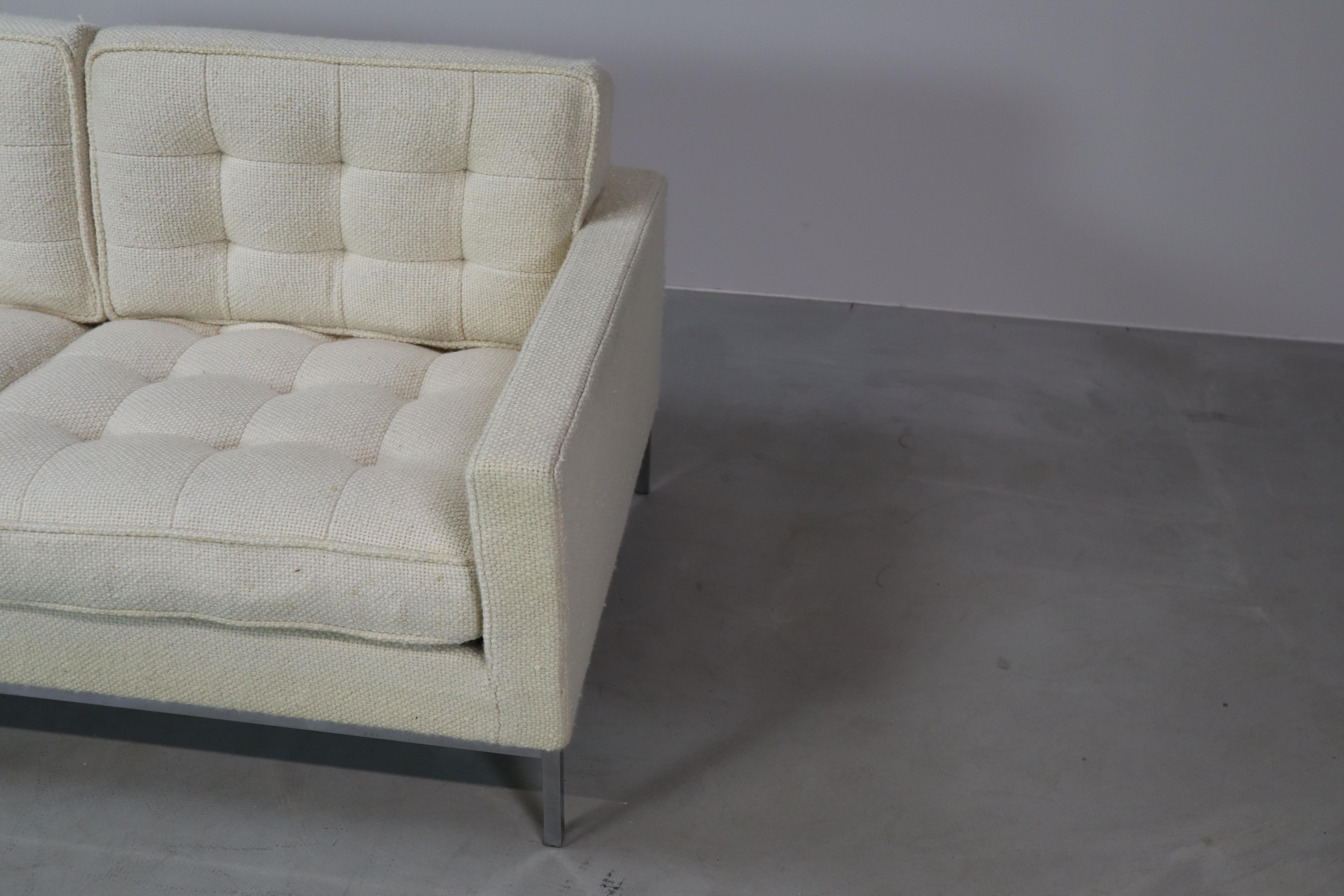 Florence Knoll für Knoll International: Zweisitzer-Sofa mit zwei Sitzern, 1954 (amerikanisch)