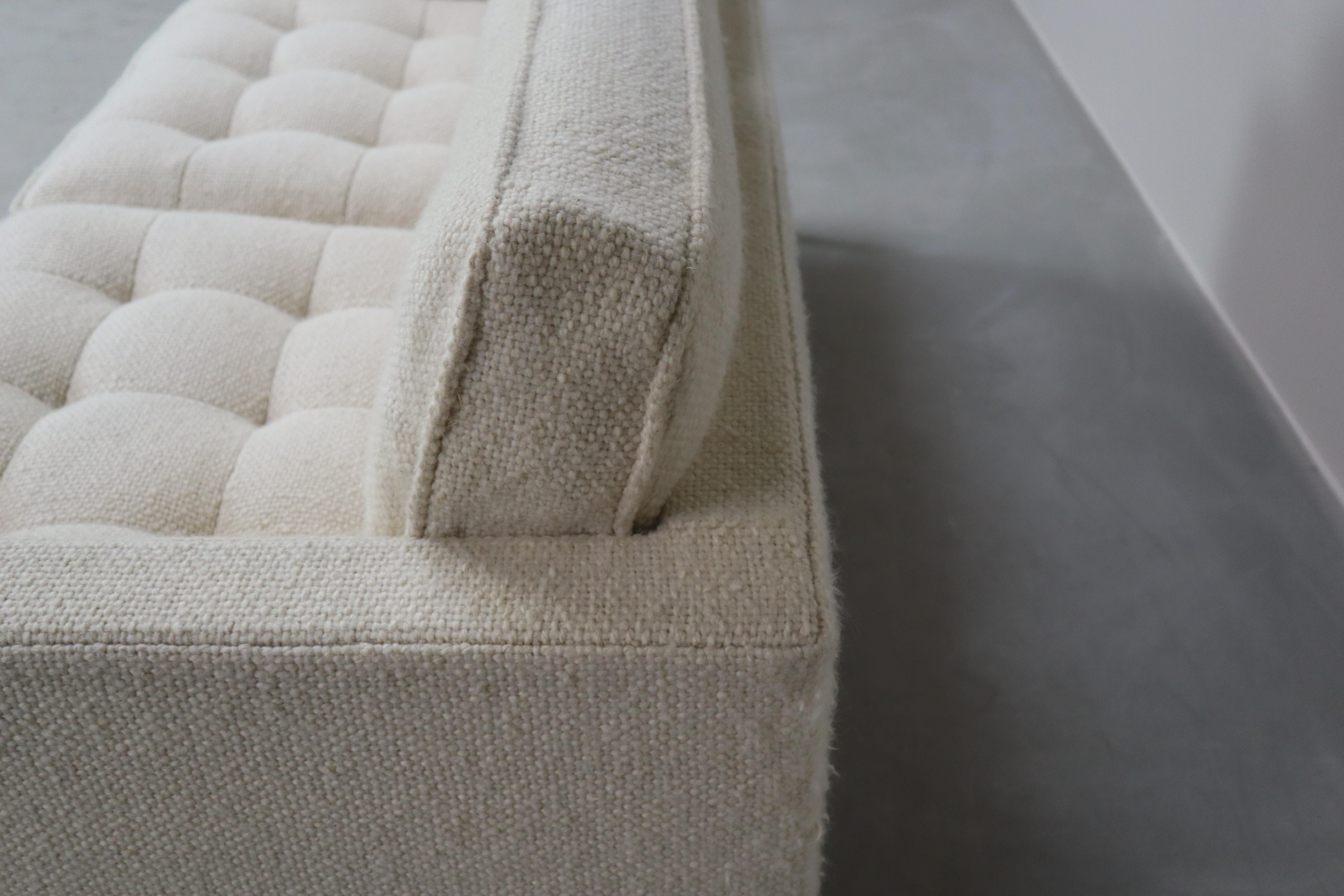 Florence Knoll für Knoll International: Zweisitzer-Sofa mit zwei Sitzern, 1954 (Gewebt)