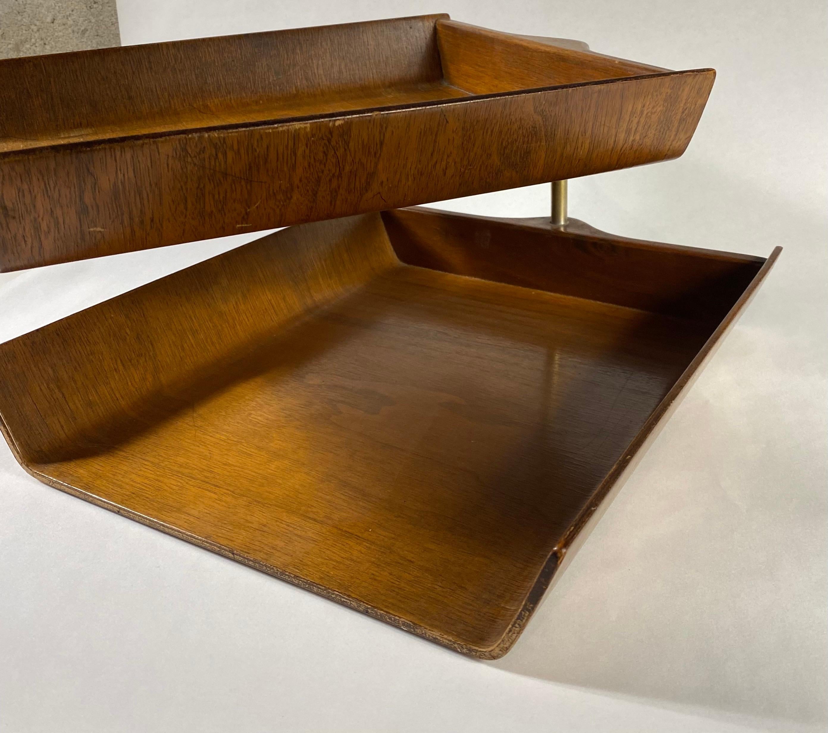 Mid-20th Century Florence Knoll Two-Tier Filing Tray