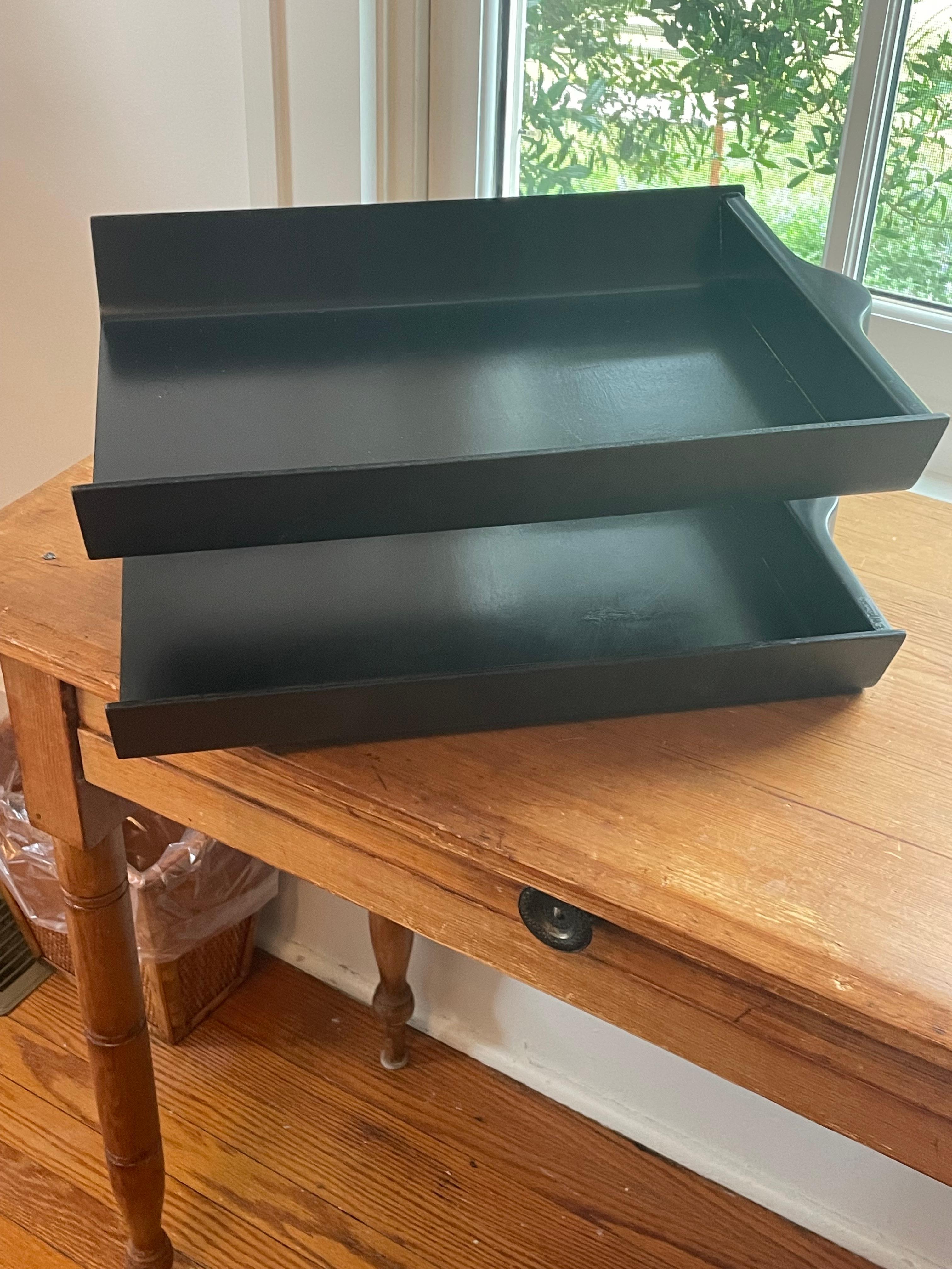 Mid-Century Modern Florence Knoll Two Tier Letter Tray