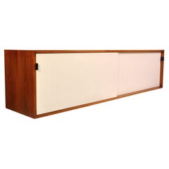 Florence Knoll Wall Mount Cabinet in Walnut 1950s