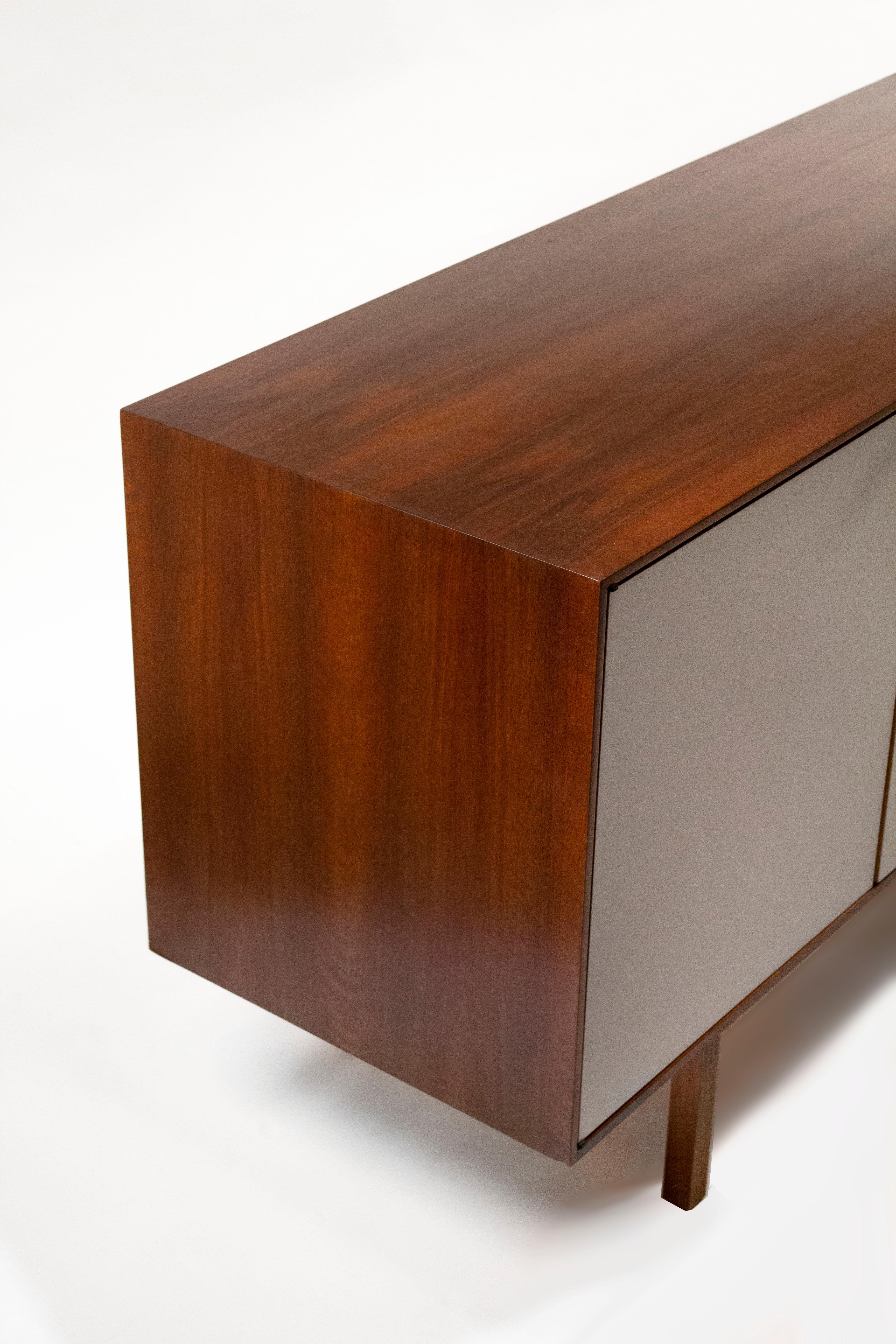 Florence Knoll Walnut Cabinet with Maple Interior Model No.541, Germany, 1950s 2