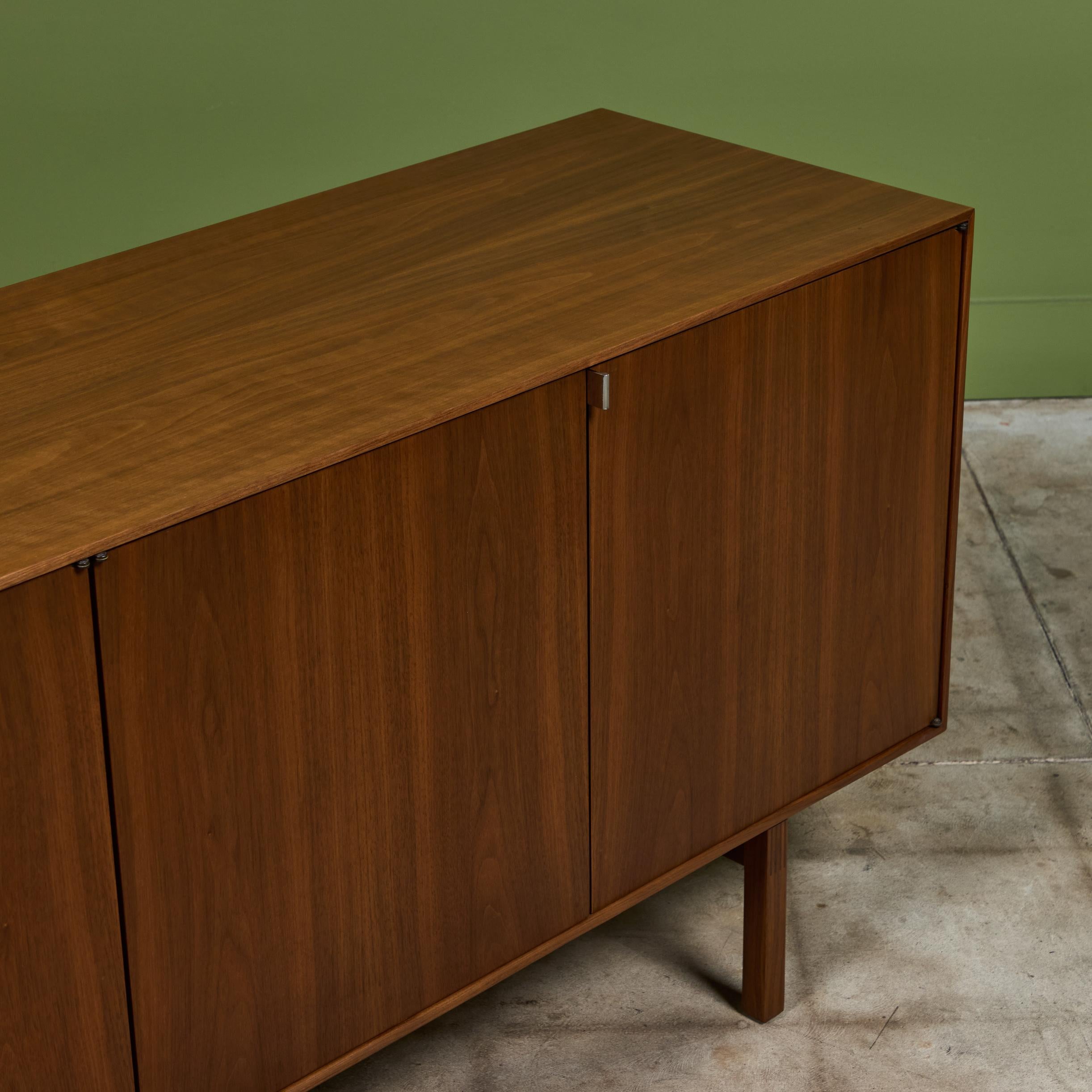 Florence Knoll Walnut Credenza 4