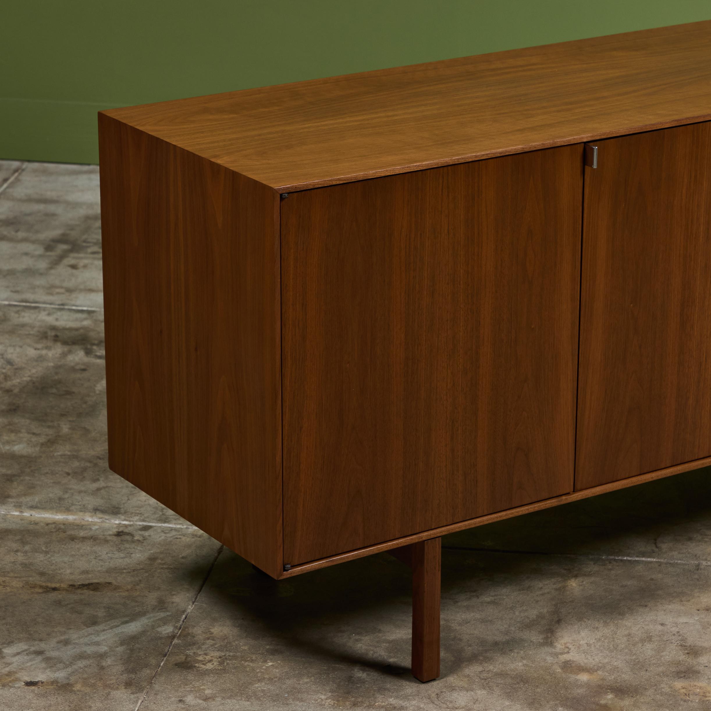 Florence Knoll Walnut Credenza 5