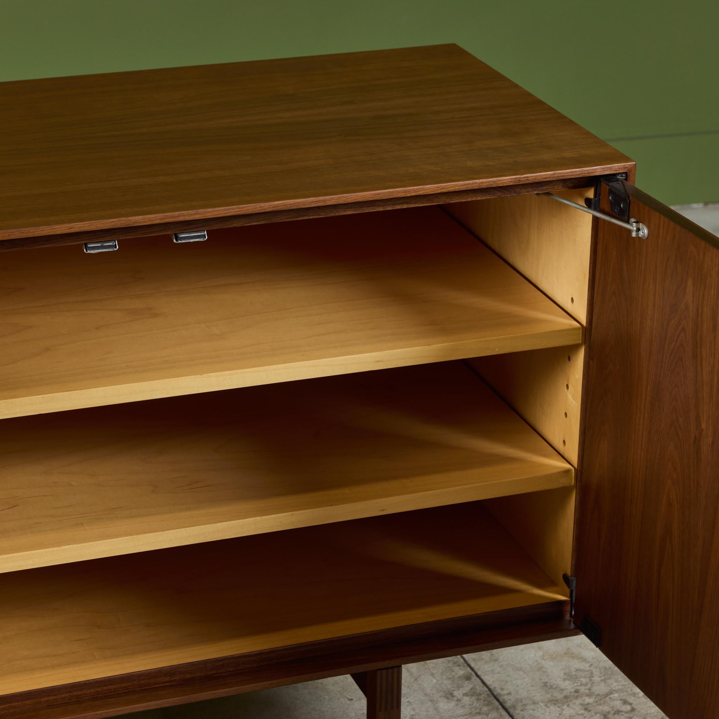 Florence Knoll Walnut Credenza 7