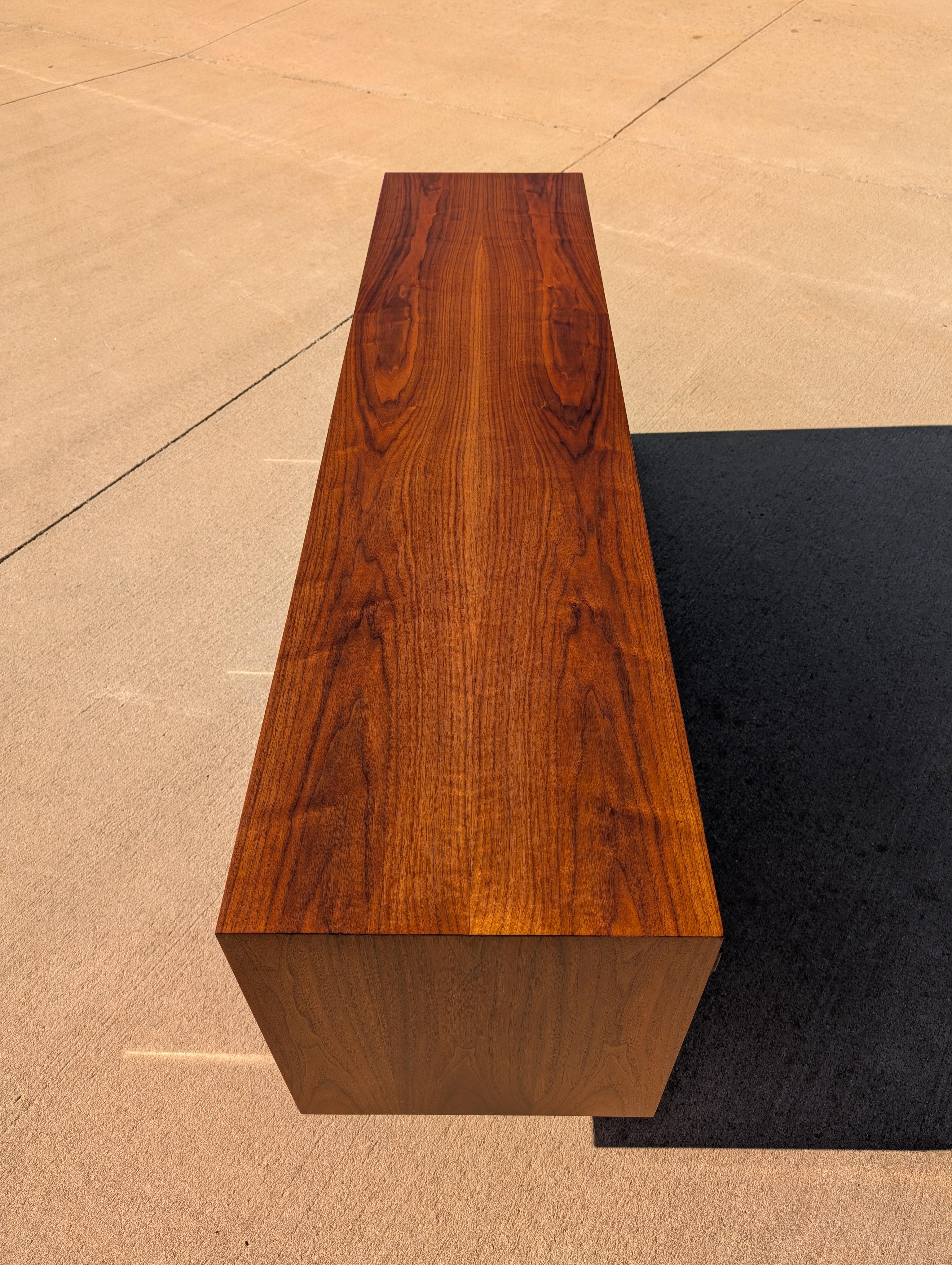 Florence Knoll Walnut Credenza For Sale 8
