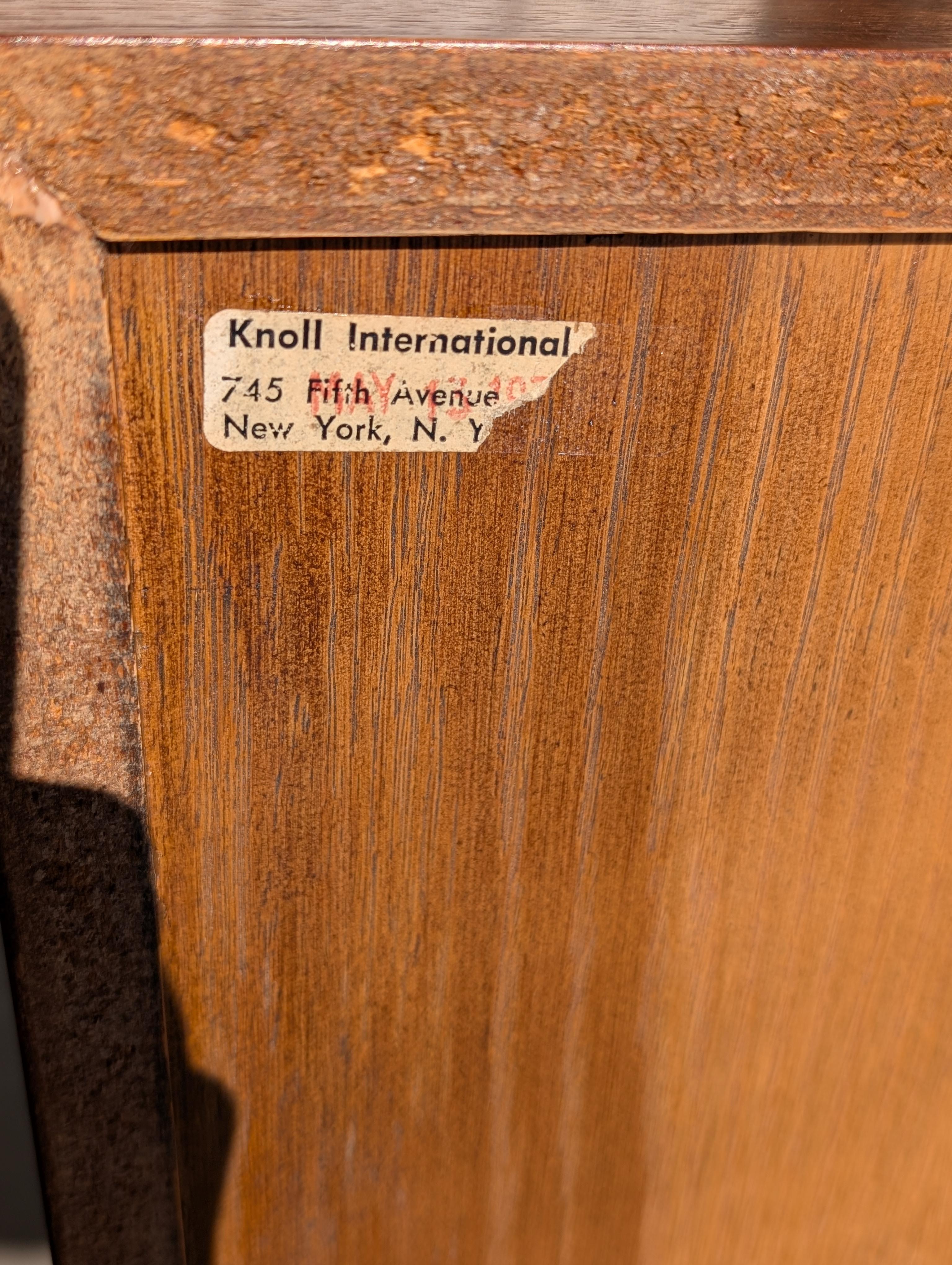 Florence Knoll Walnut Credenza For Sale 10