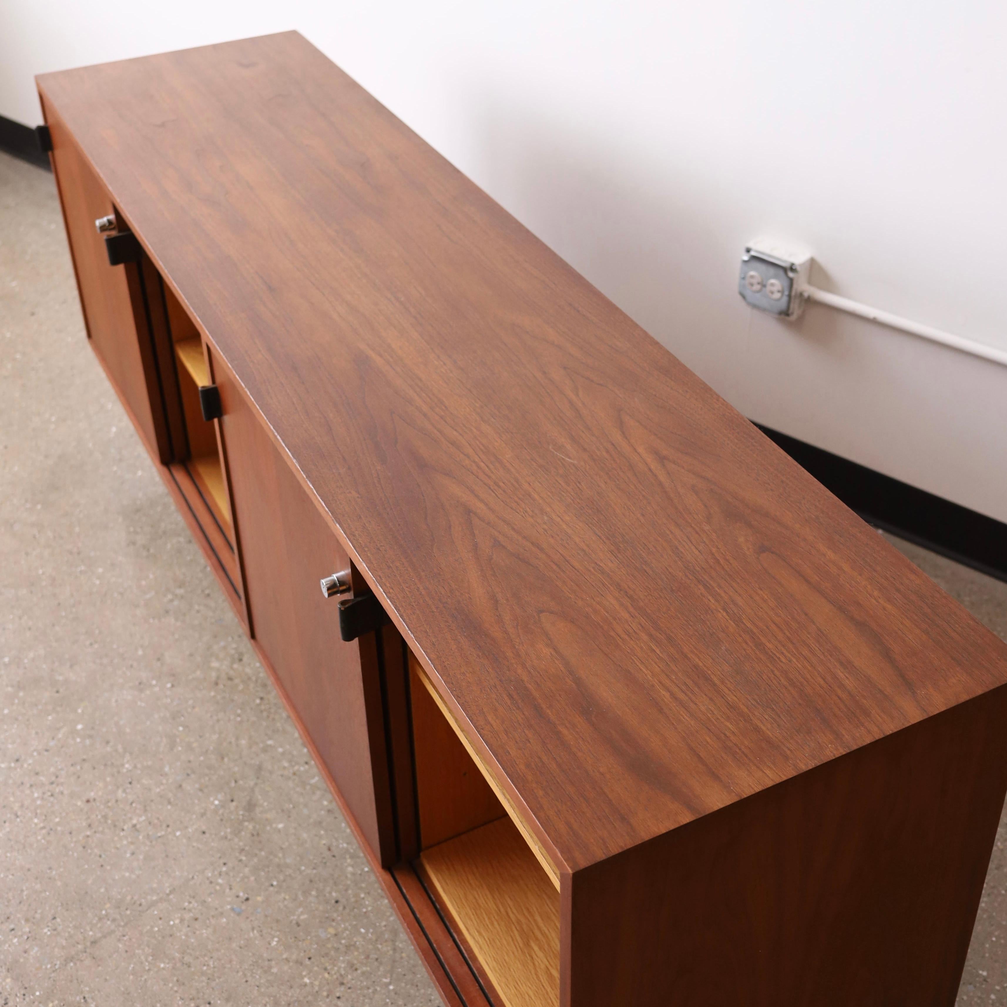Mid-Century Modern Florence Knoll Walnut Credenza