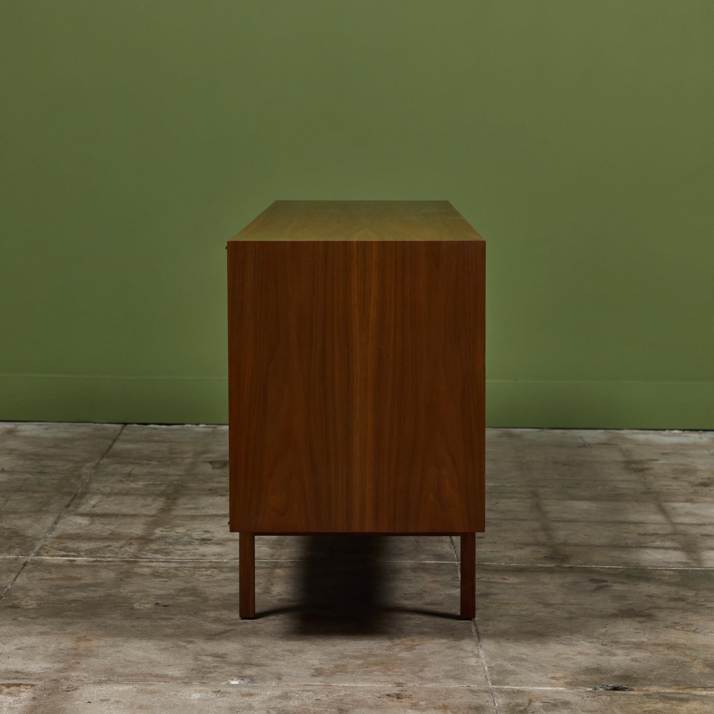 Mid-20th Century Florence Knoll Walnut Credenza