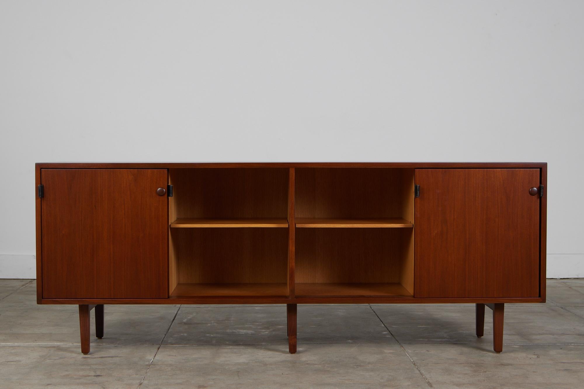 Florence Knoll Walnut Credenza 1