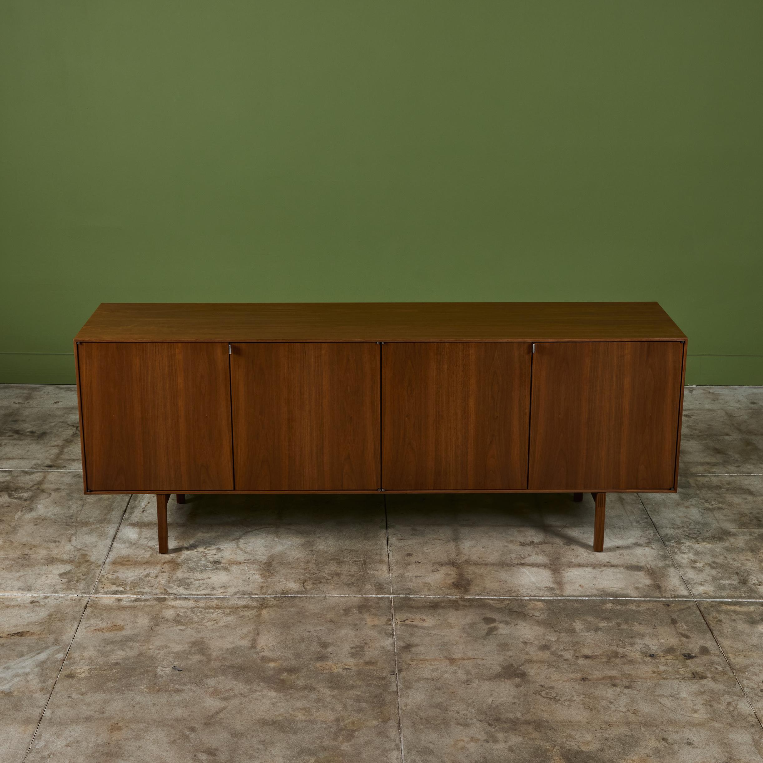 Florence Knoll Walnut Credenza 1