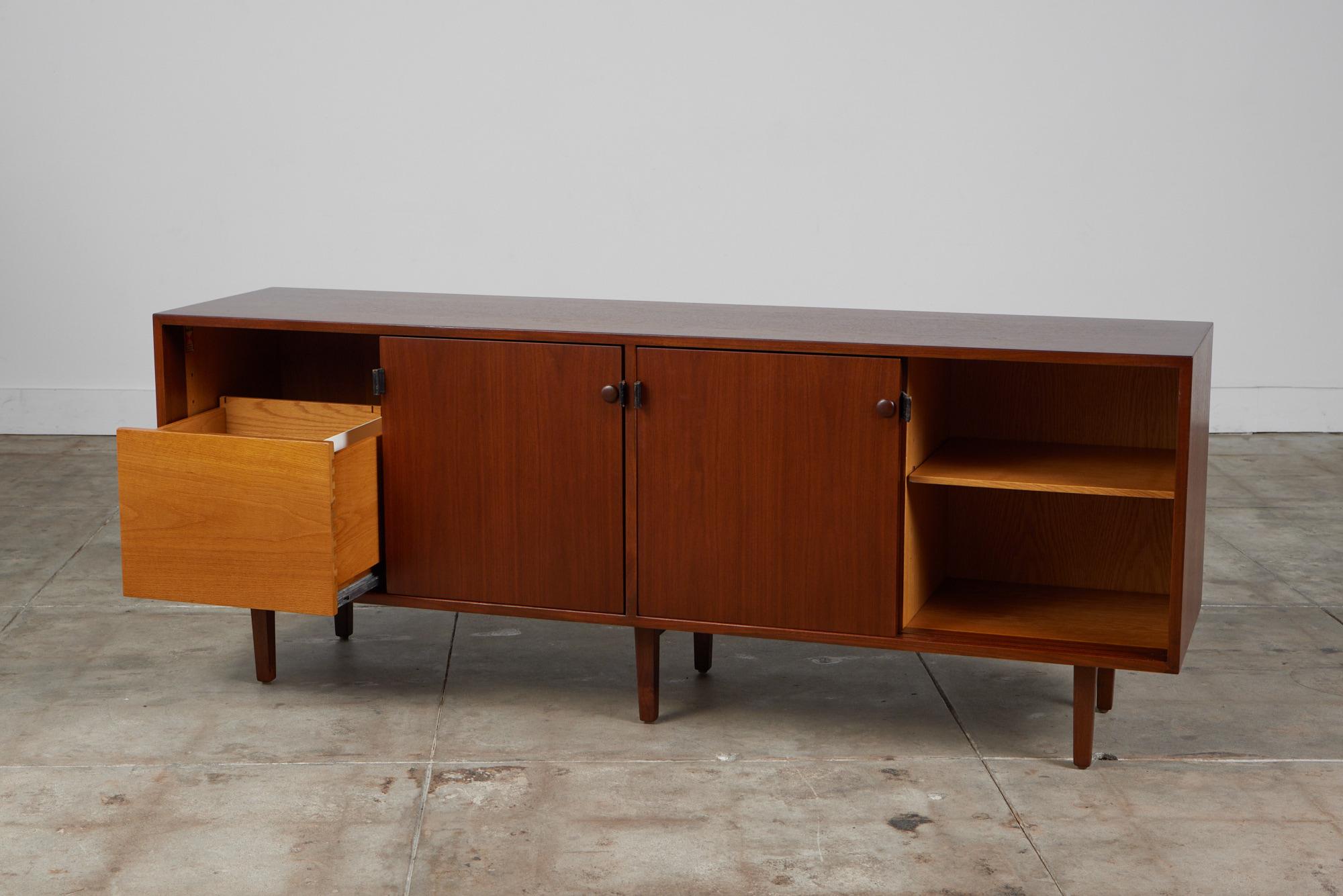 Florence Knoll Walnut Credenza 2