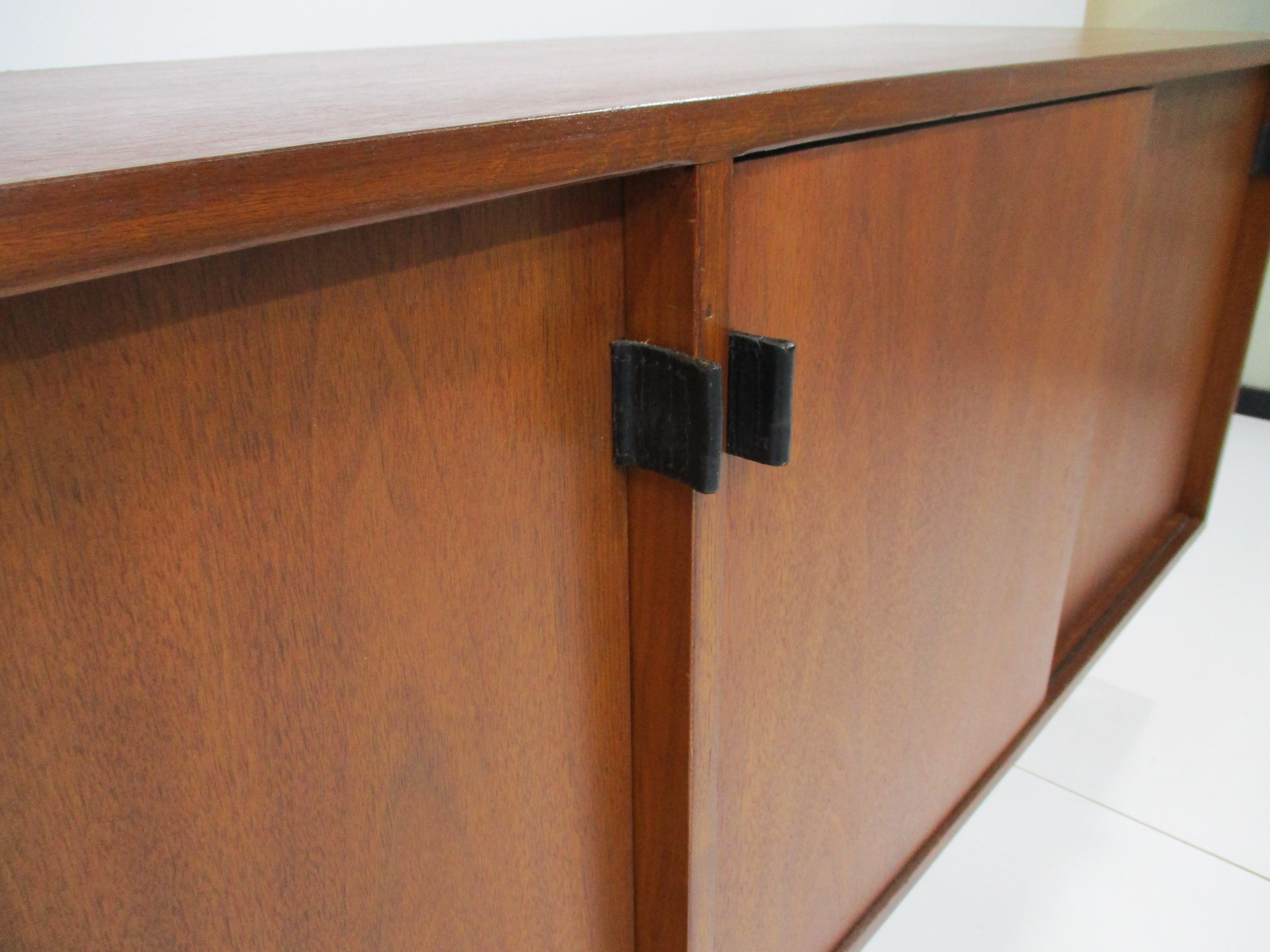 Florence Knoll Walnut Credenza / Sideboard for Knoll 6