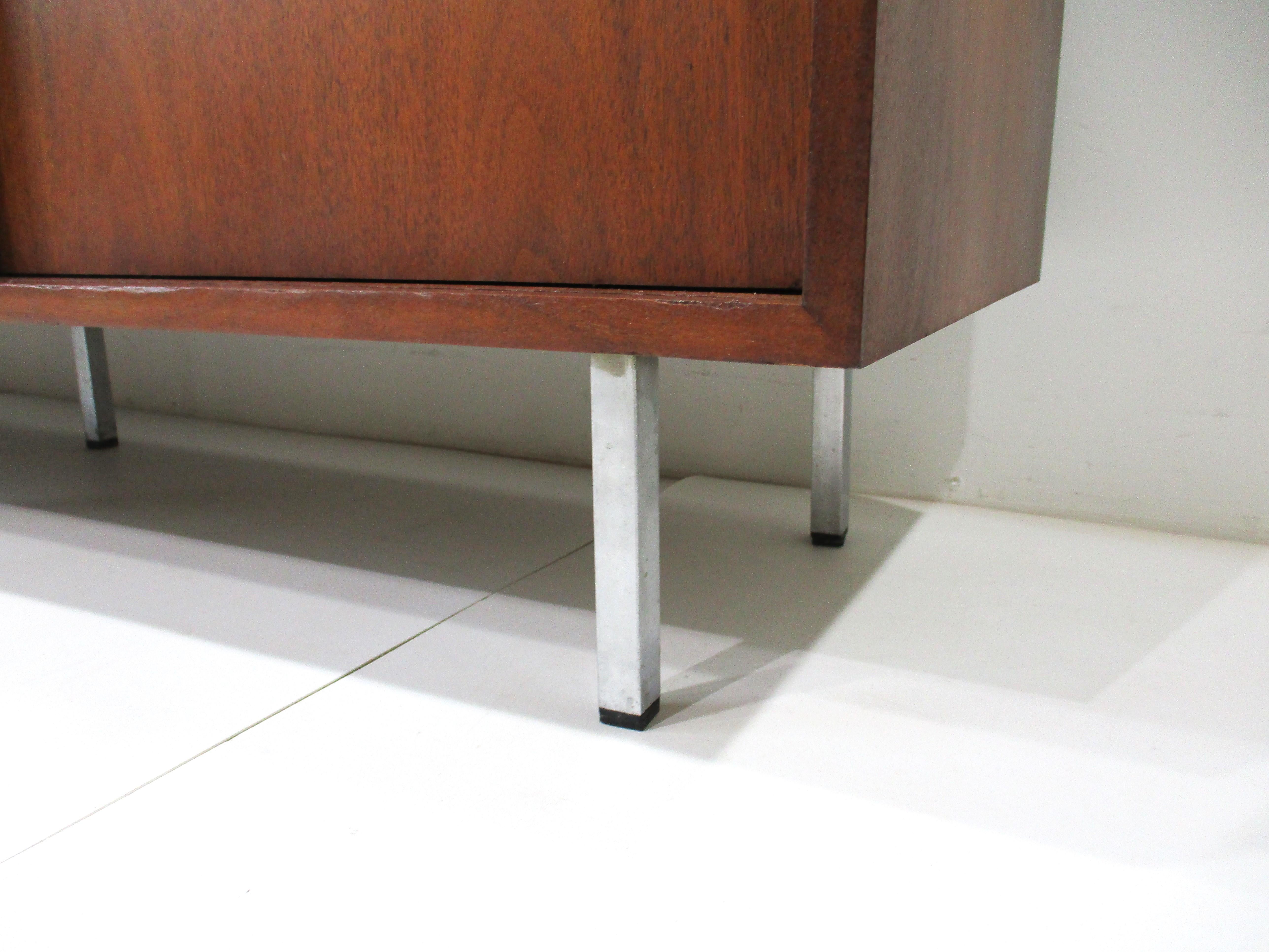 Florence Knoll Walnut Credenza / Sideboard for Knoll 7