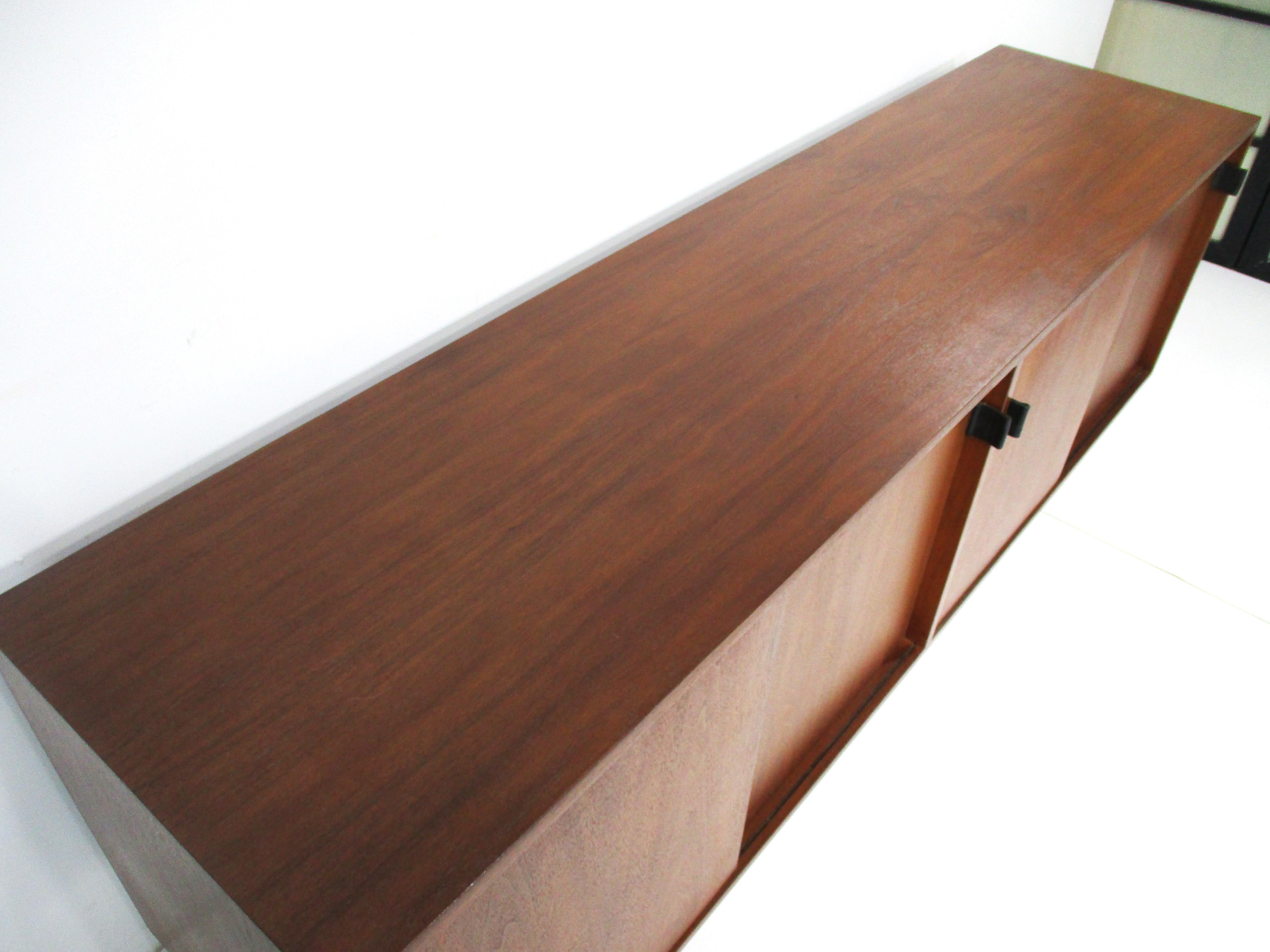Florence Knoll Walnut Credenza / Sideboard for Knoll 8