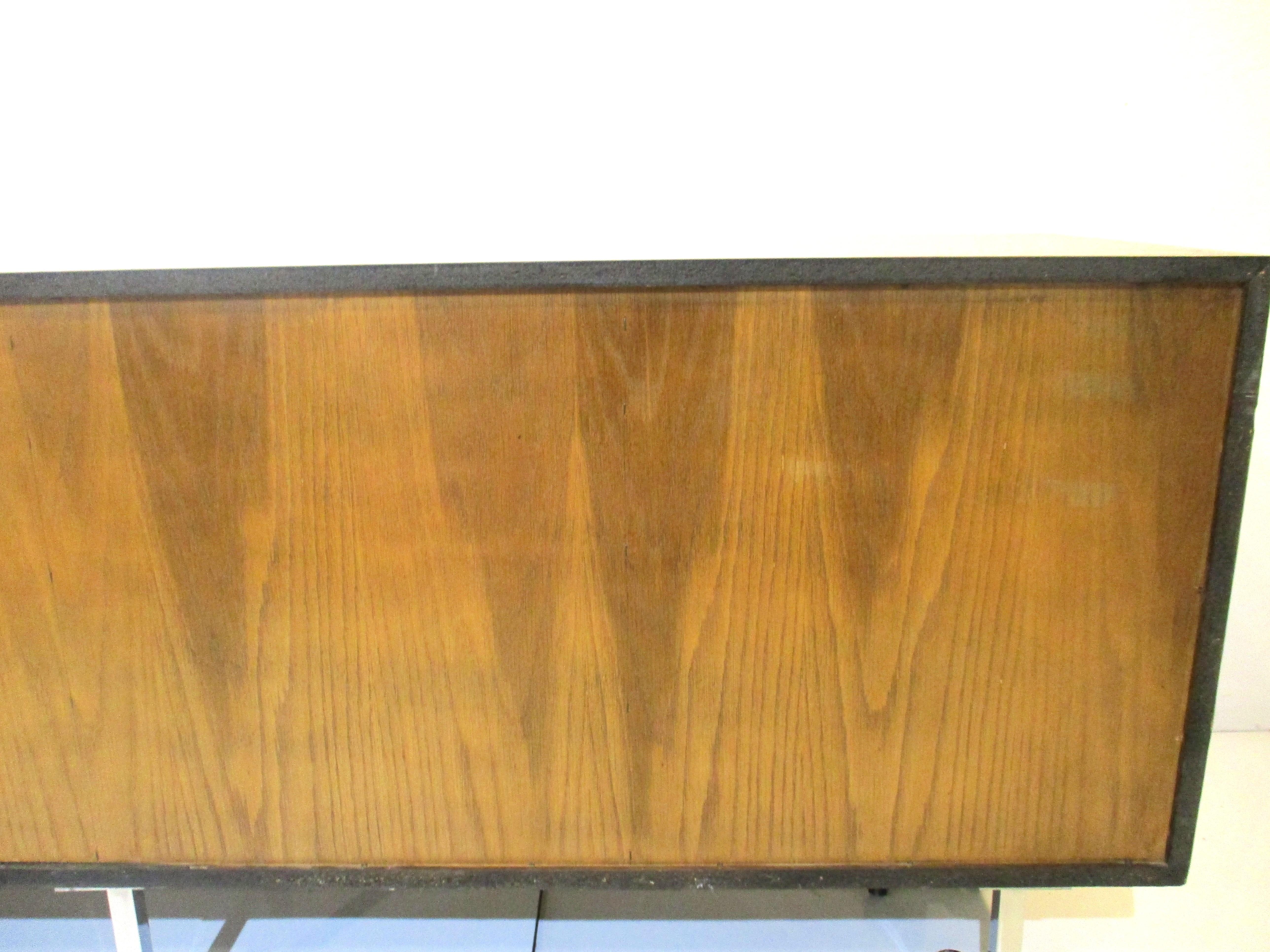 Florence Knoll Walnut Credenza / Sideboard for Knoll 9