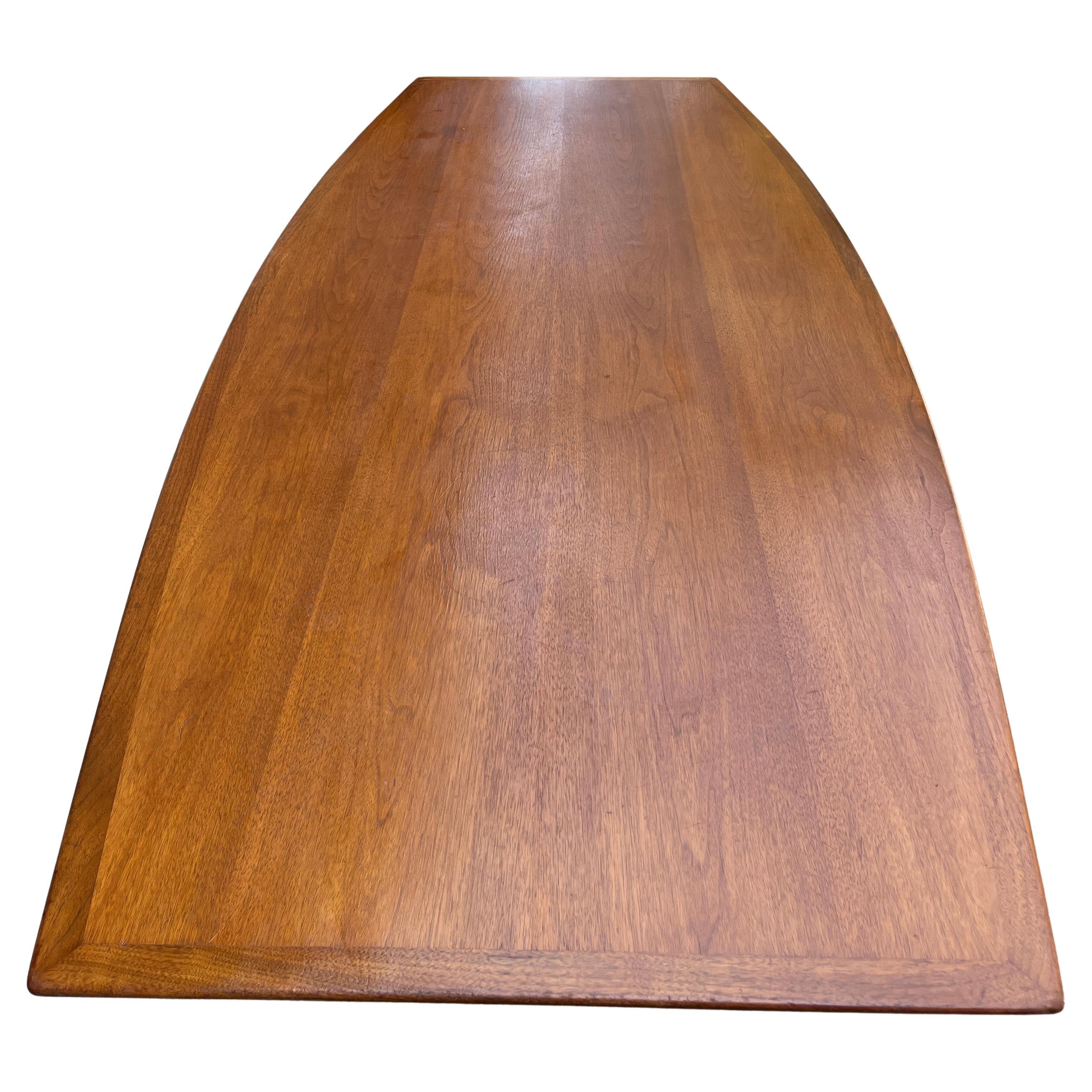 Monumental Florence Knoll Walnut Dining or Conference Table 3