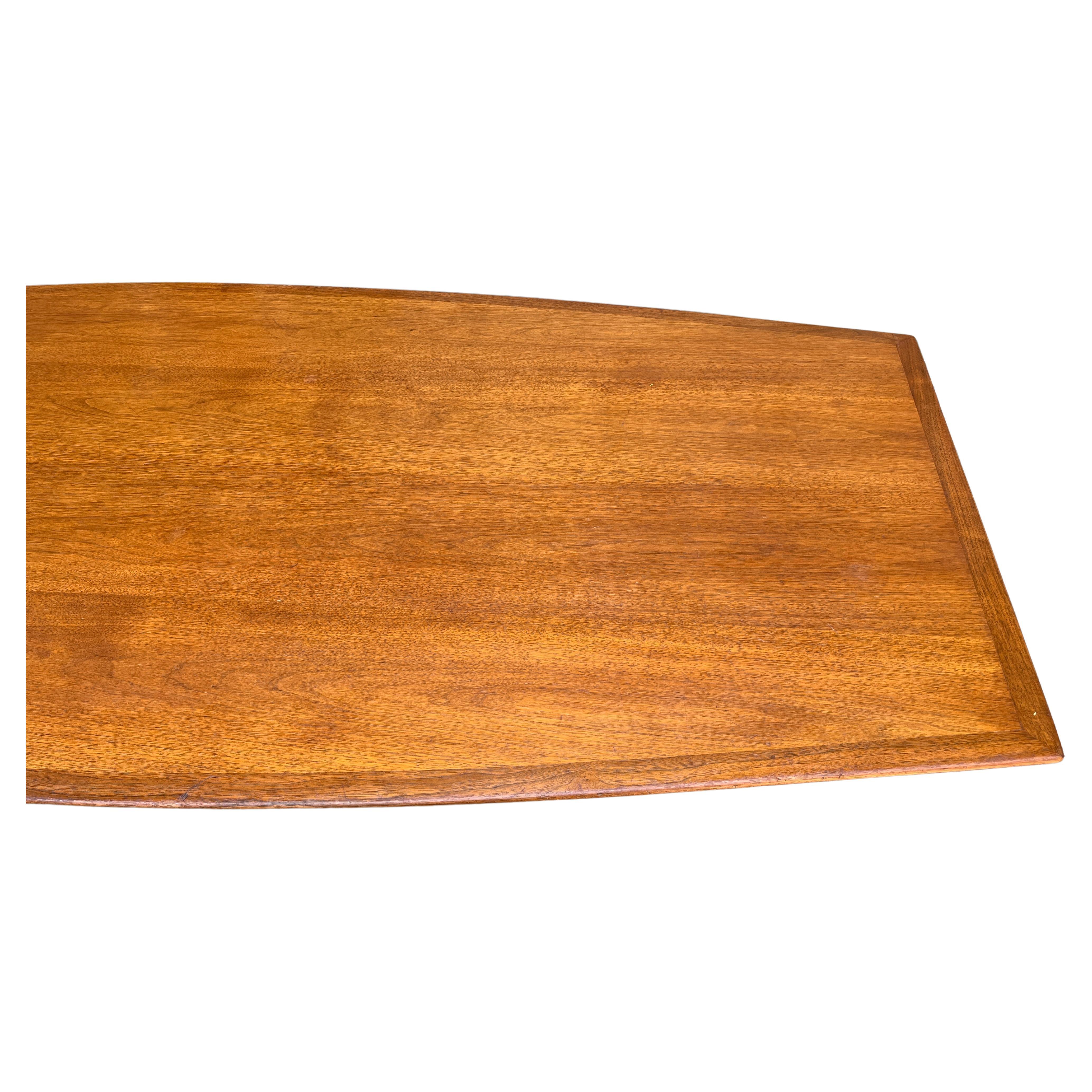 Monumental Florence Knoll Walnut Dining or Conference Table 9