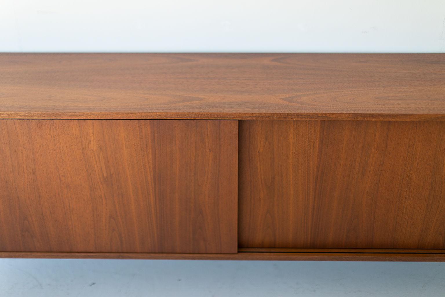Florence Knoll Walnut Floating Credenza for Knoll Inc. 3